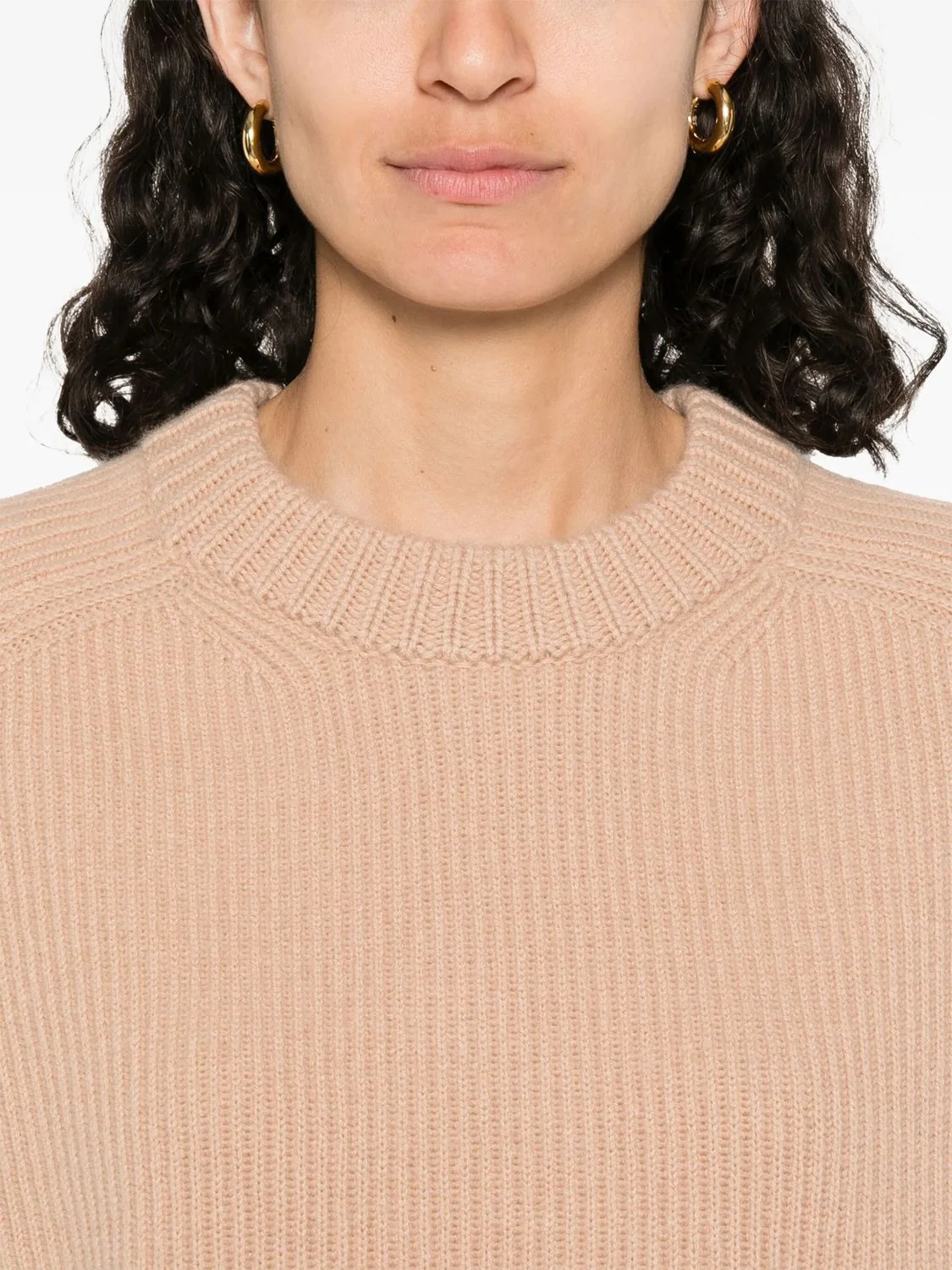 CASHMERE WOOL ENGLISH RIB ROUNDNECK - Image 5