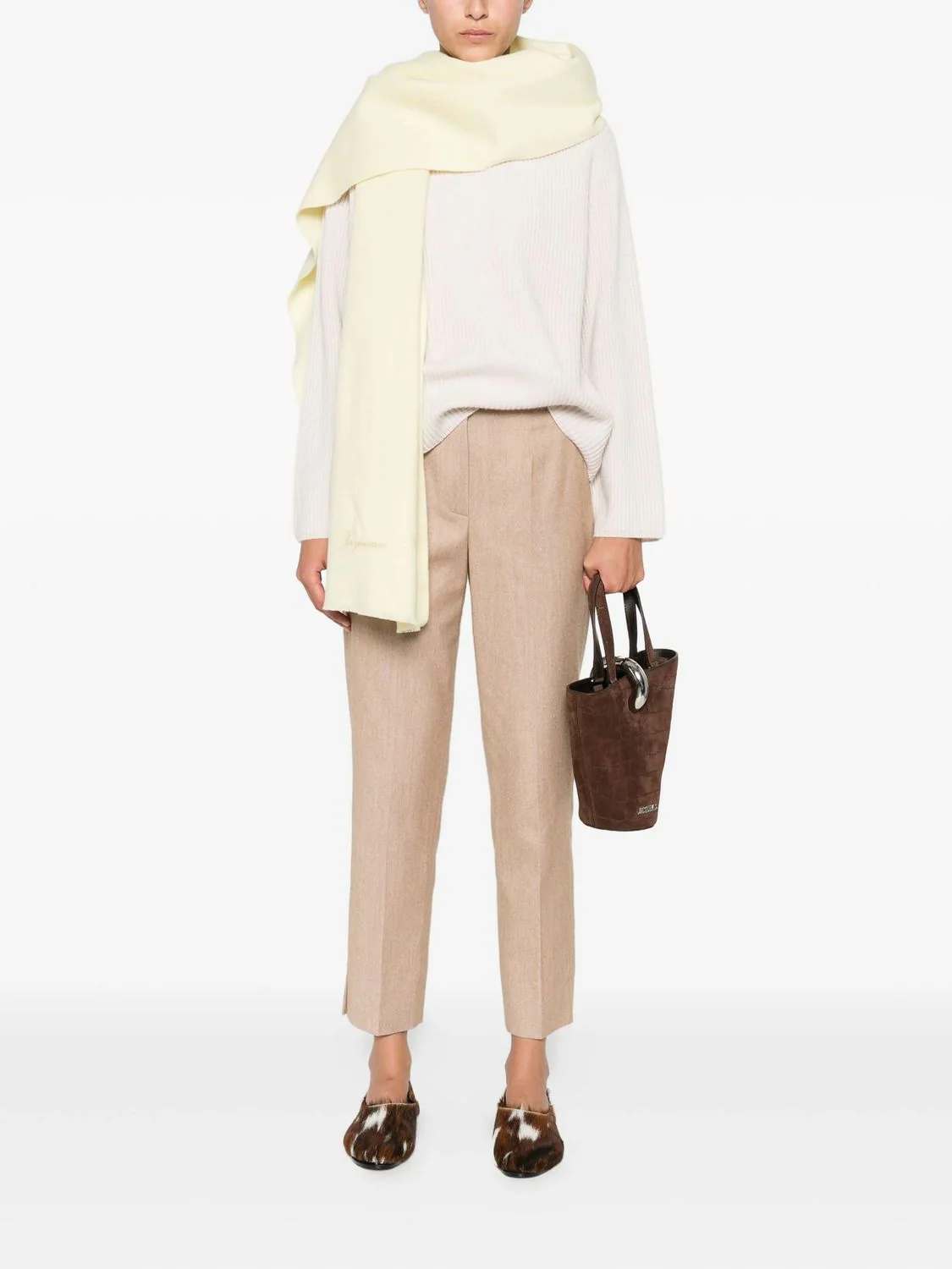 CASHMERE WOOL ENGLISH RIB ROUNDNECK - Image 4