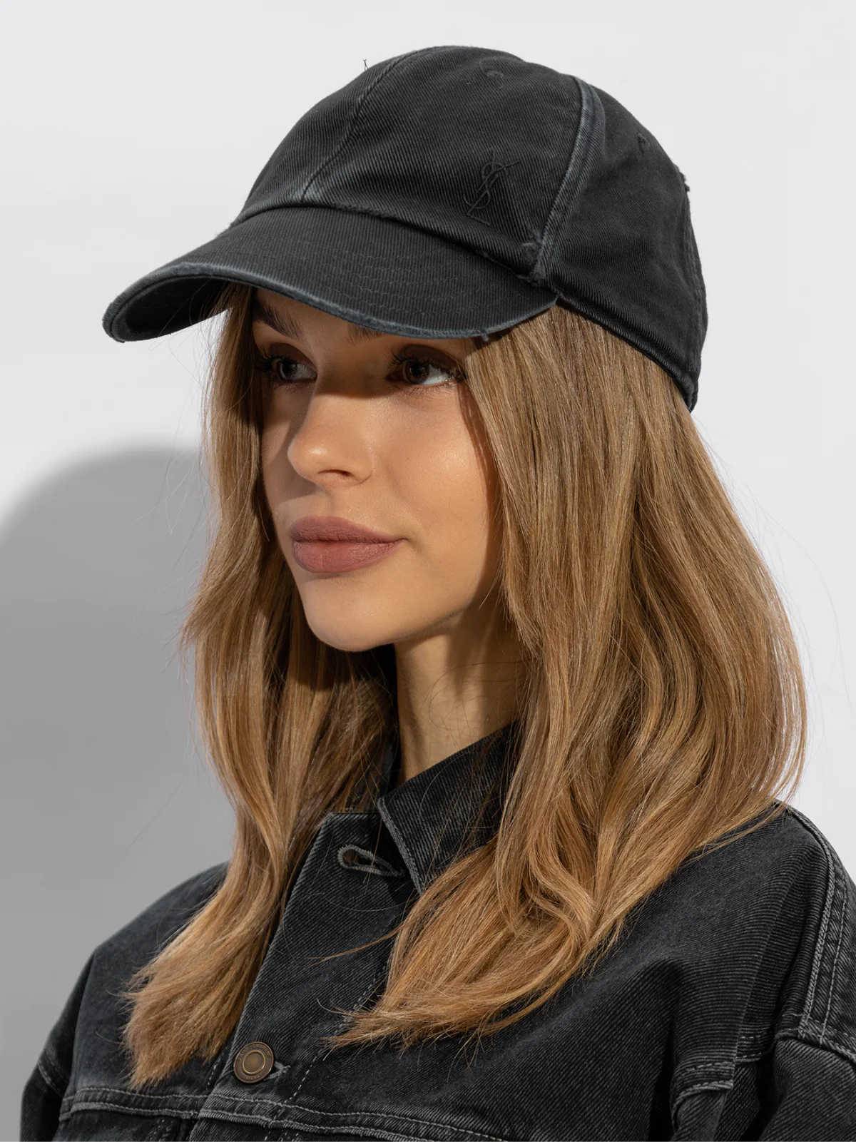 CASSANDRE WASHED DENIM LOGO BASEBALL CAP - Image 4