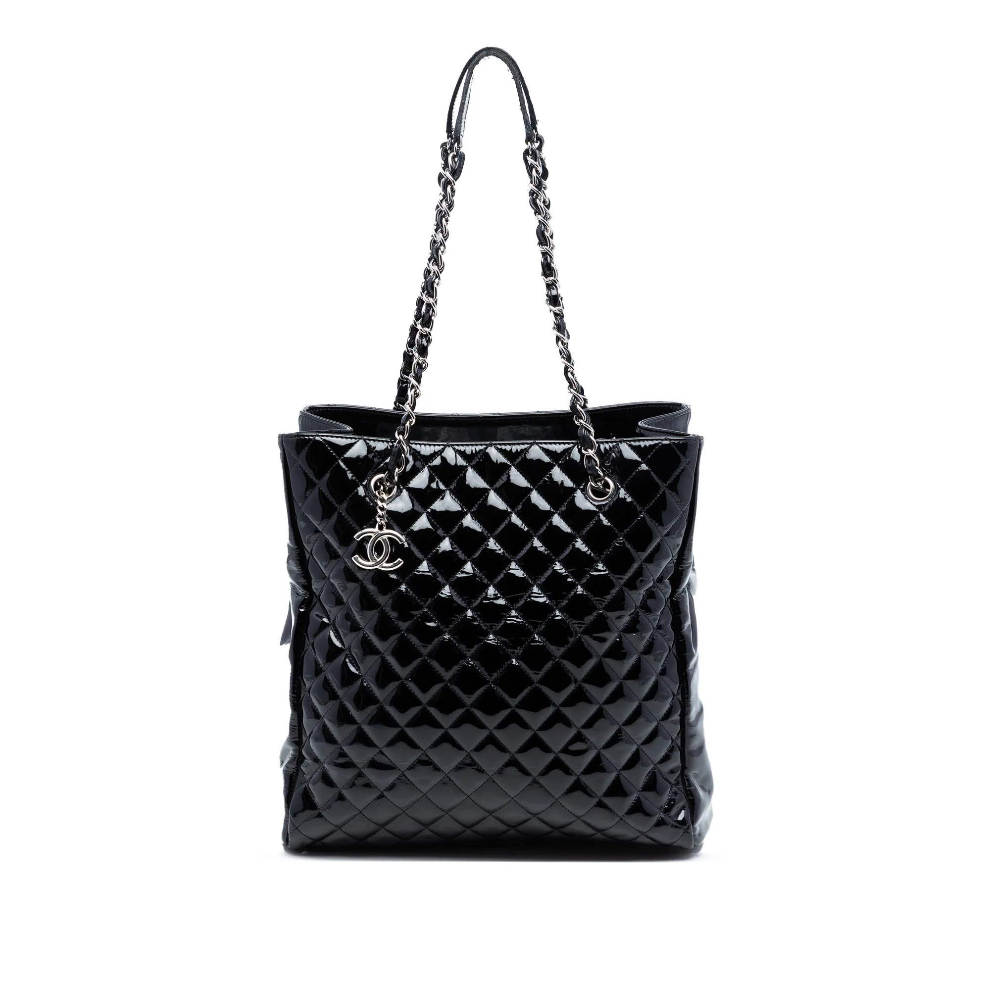 CC Quilted Patent North South Tote