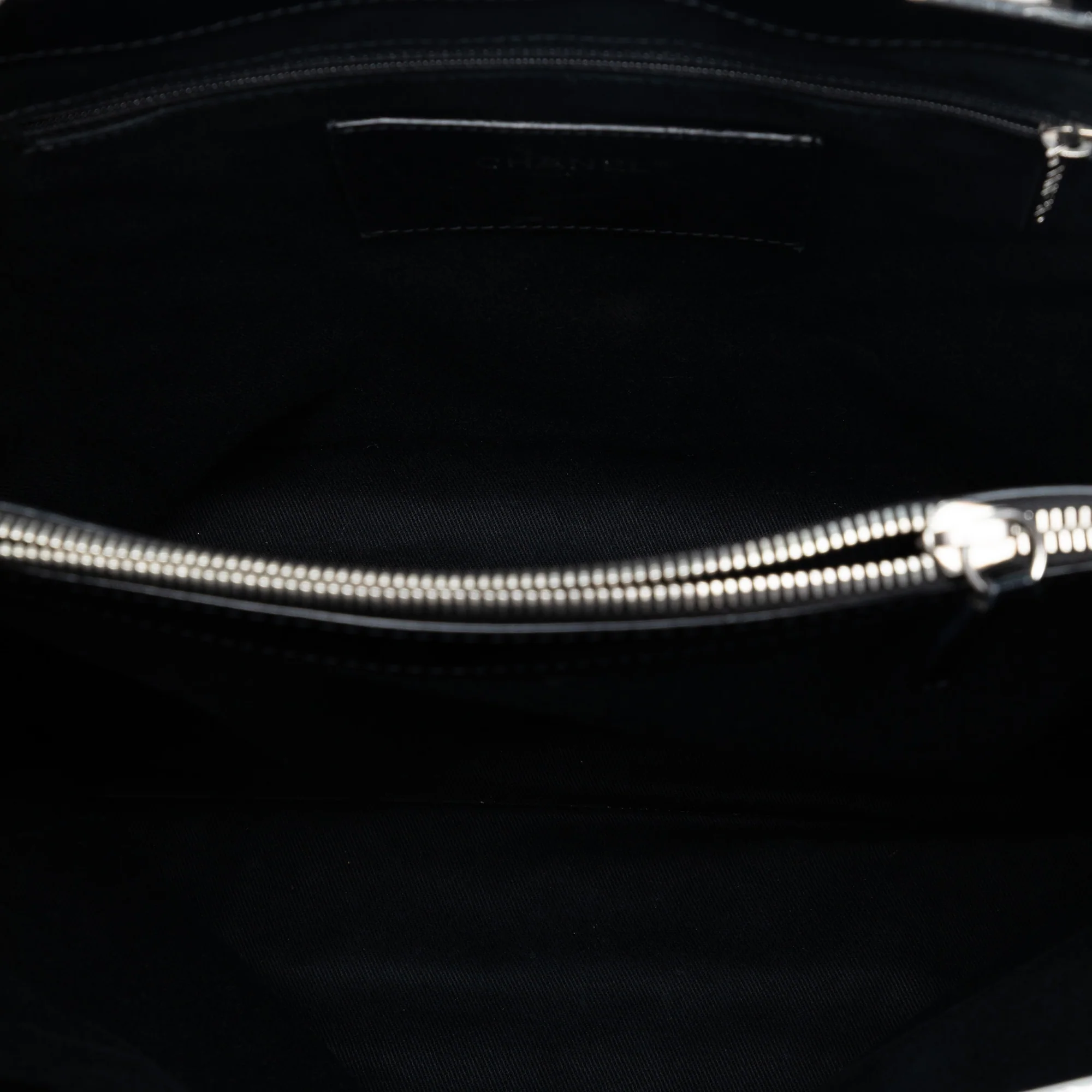 CC Quilted Patent North South Tote - Image 4