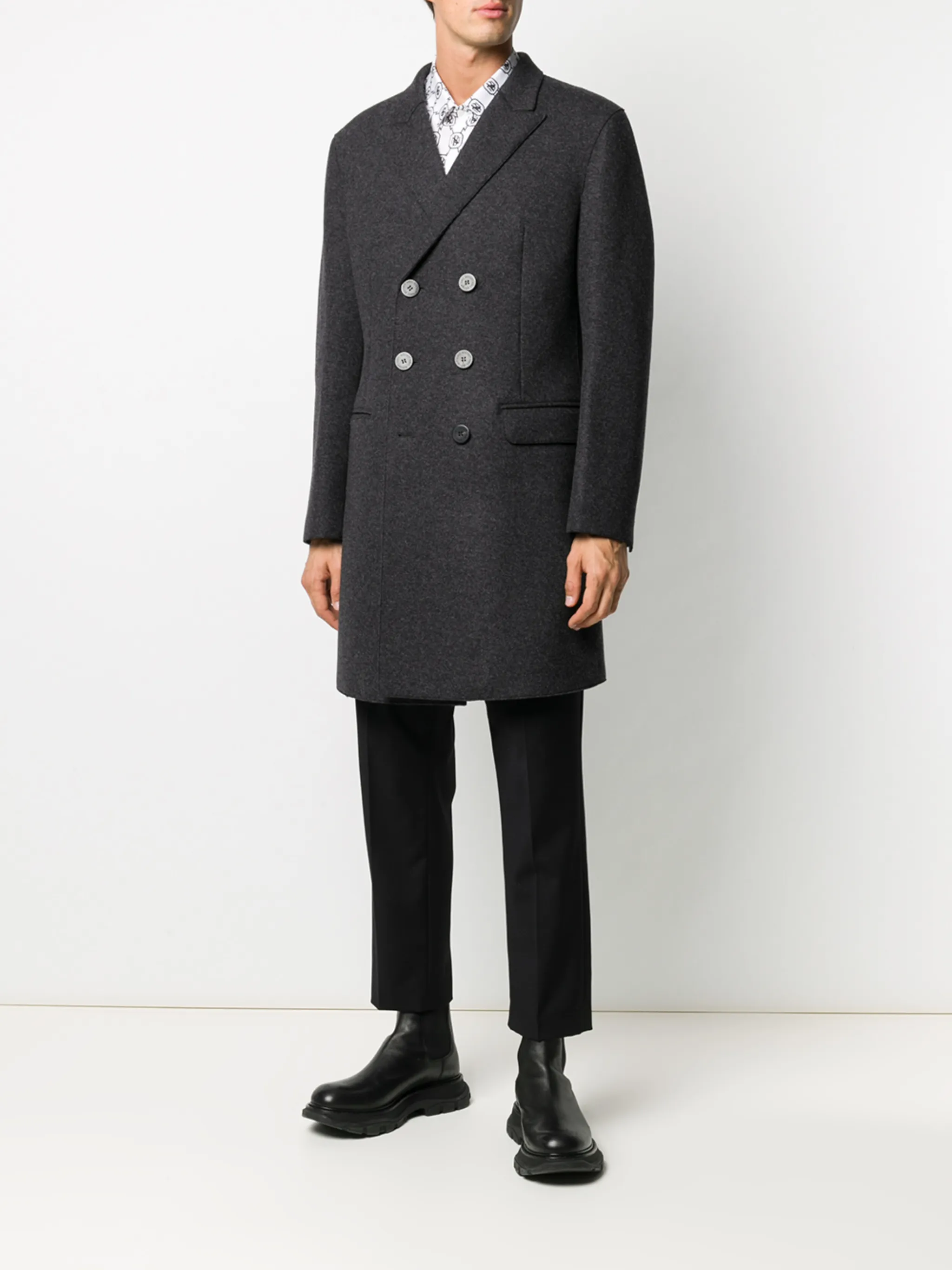 CHARCOAL WOOL CUPRO NEIL BARRETT - Image 4