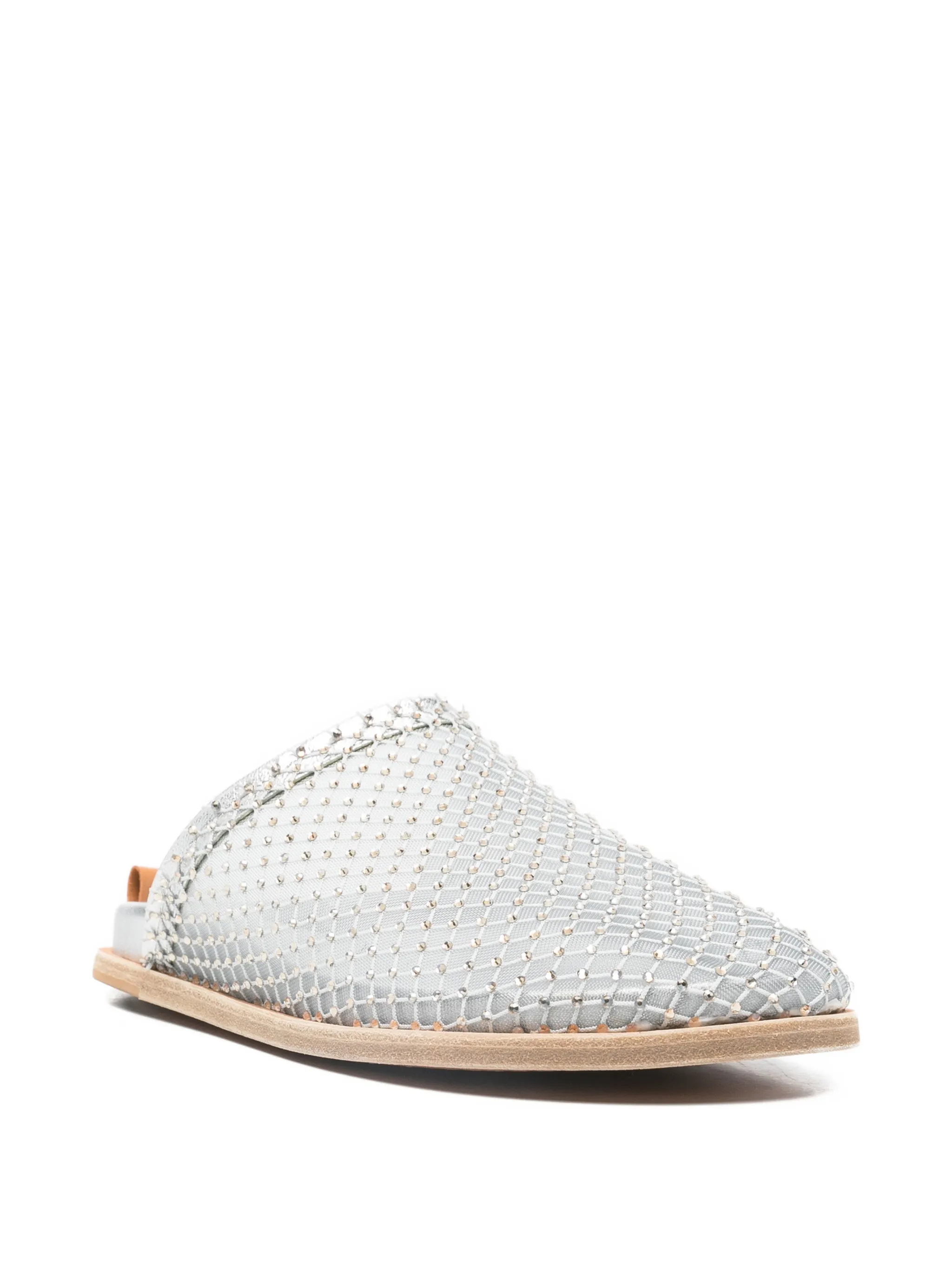 CIOTTOLO STRASS MESH FLAT SABOT - Image 3