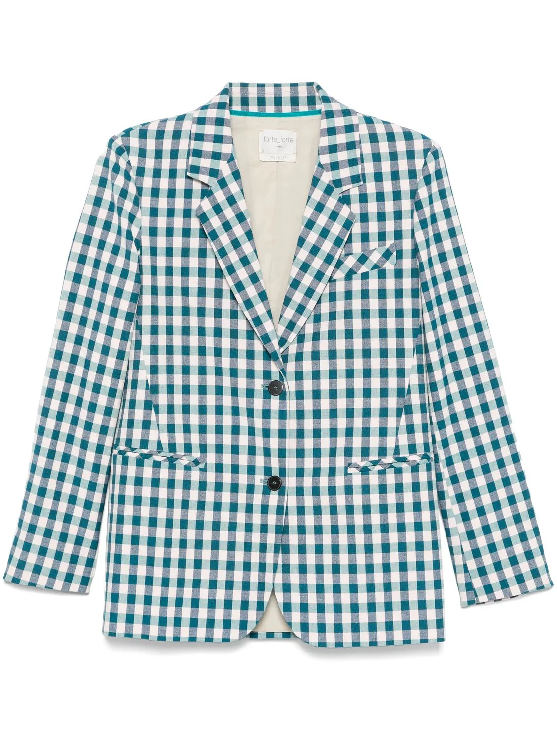 COTTON GINGHAM OVERSIZED JACKET