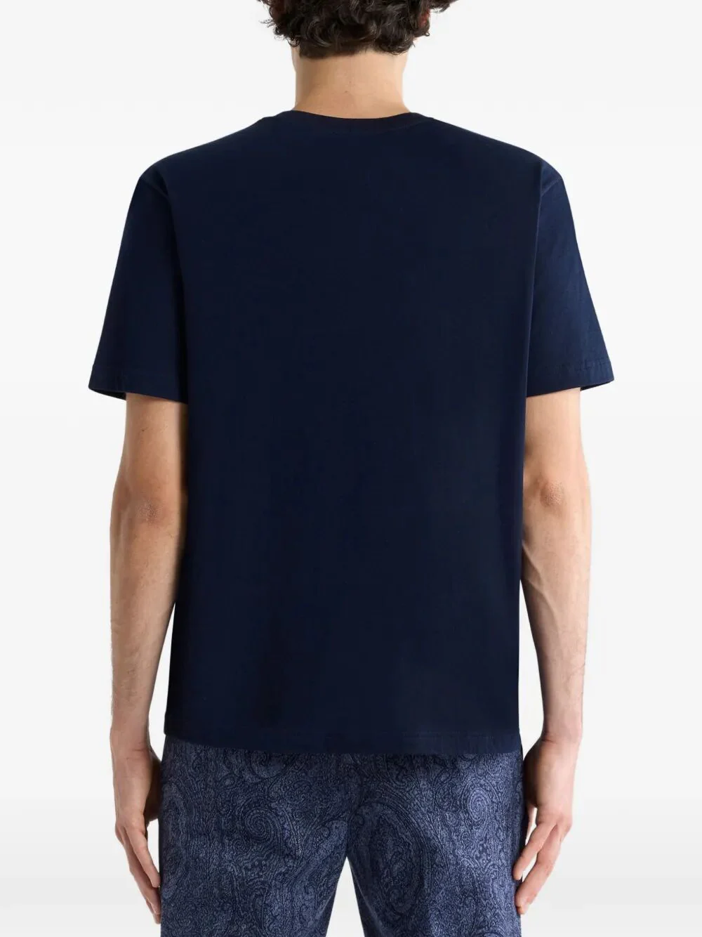 COTTON T-SHIRT WITH LEOPARD PRINT AND ETRO EMBROIDERY - Image 3