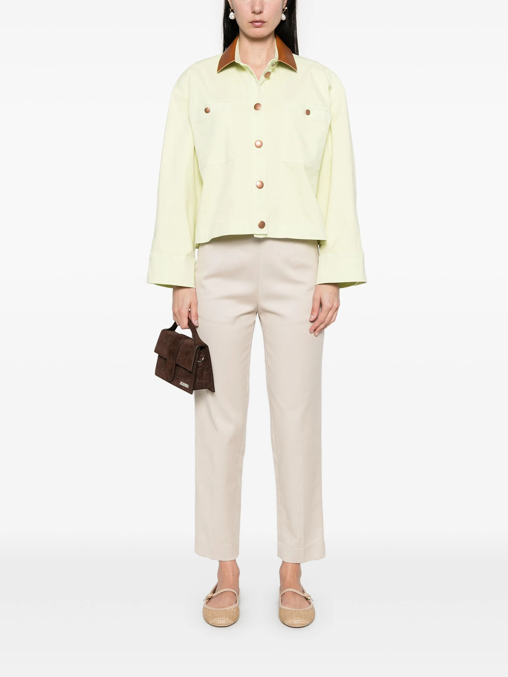 DAFFODIL PEACHED COTTON WORKER JACKET - Image 5