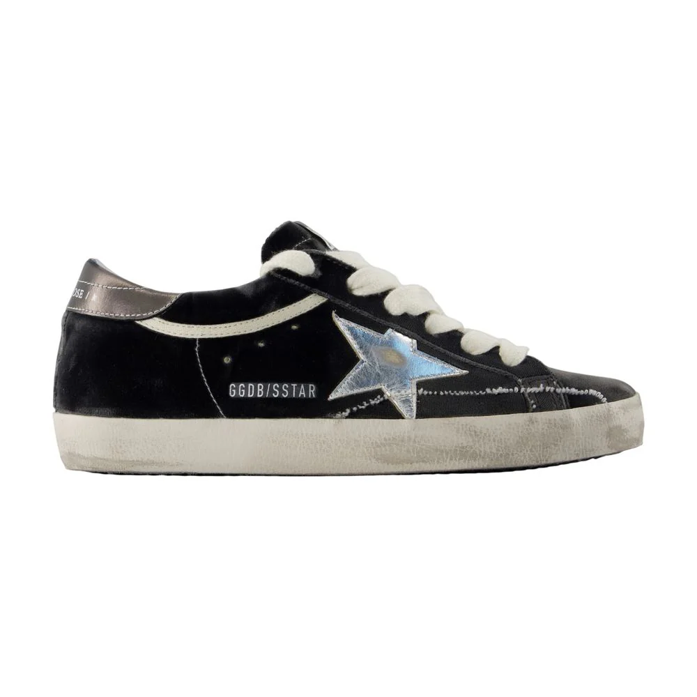 DARK GREY SILVER VELVET STAR