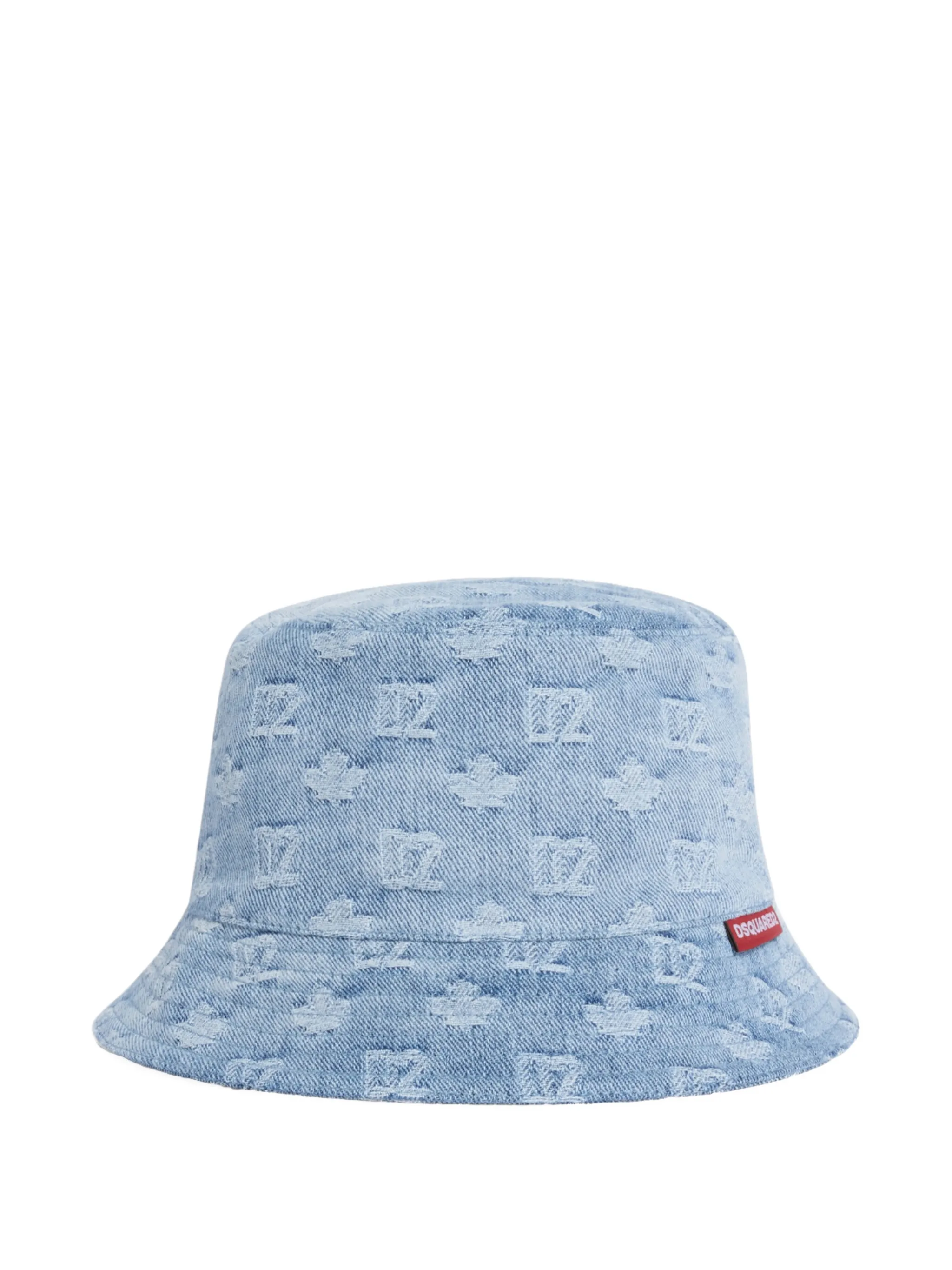 DENIM COTTON MONOGRAM BUCKET HAT - Image 2
