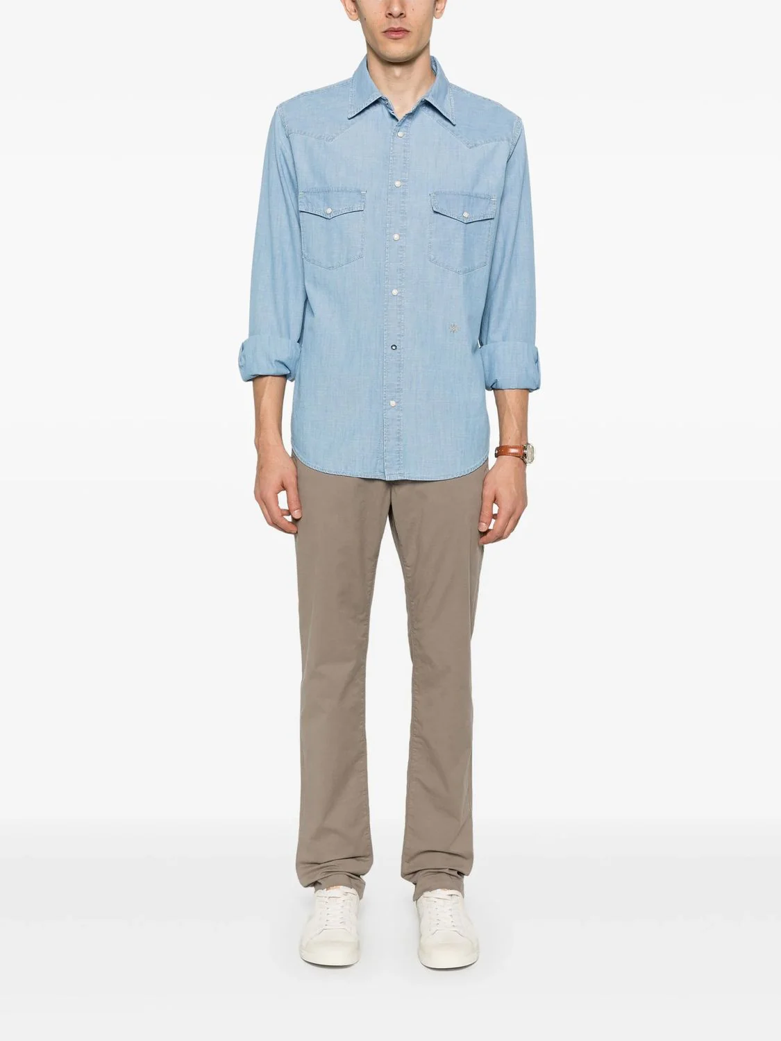 ELEPHANT GREY COTTON PANTS - Image 3