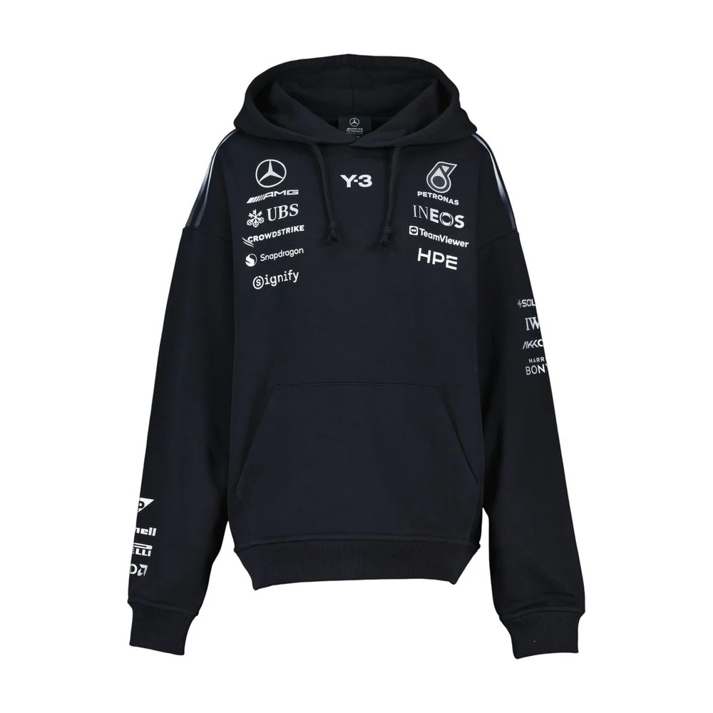 F1 TEAM HOODIE -  - COTTON - BLACK