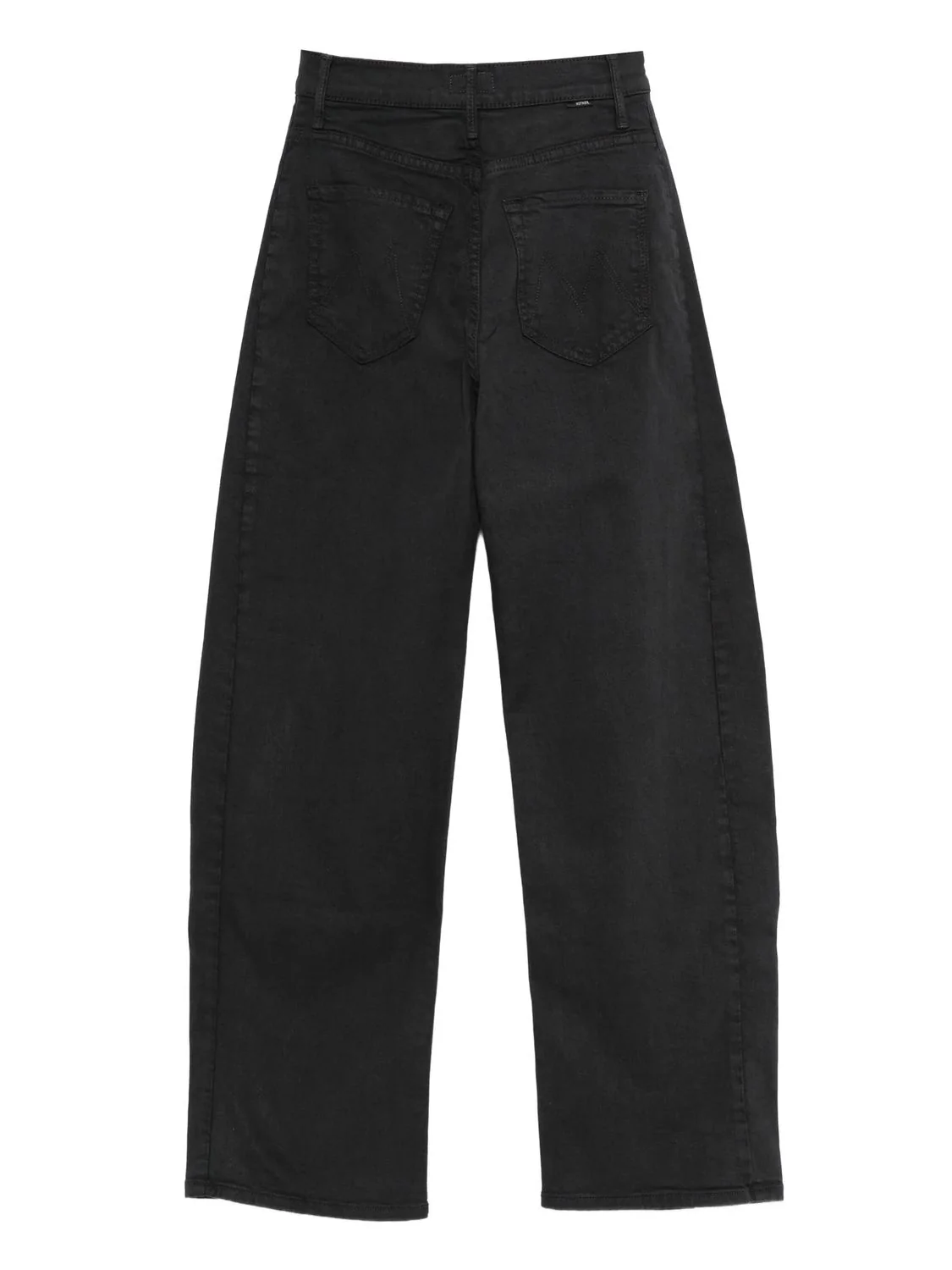 FADED BLACK COTTON LYOCELL ELASTANE PANTS - Image 2