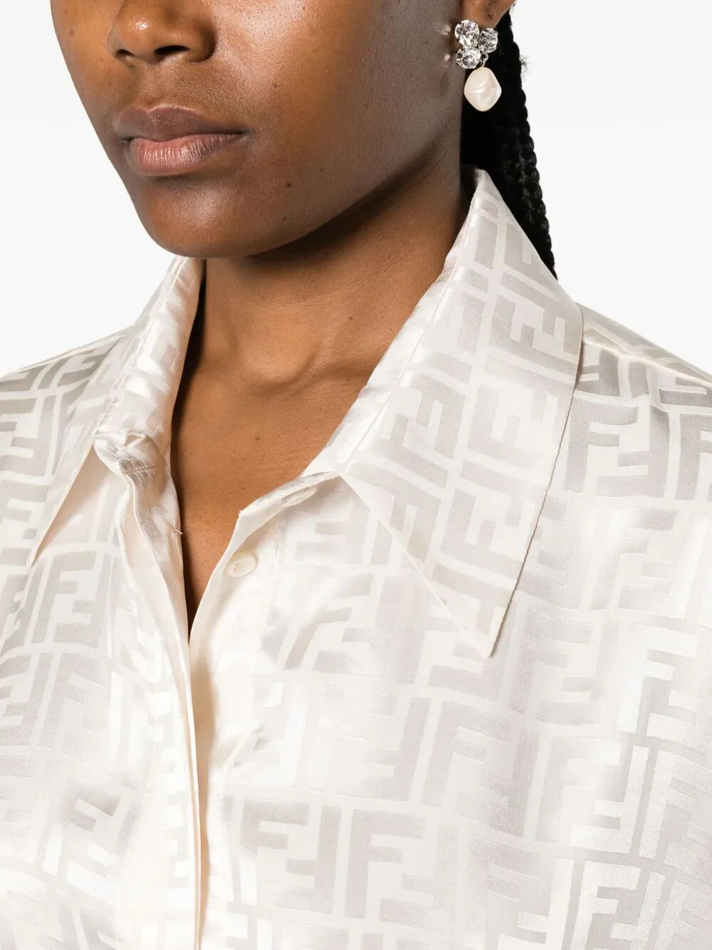 FF-JACQUARD SILK SHIRT - Image 5