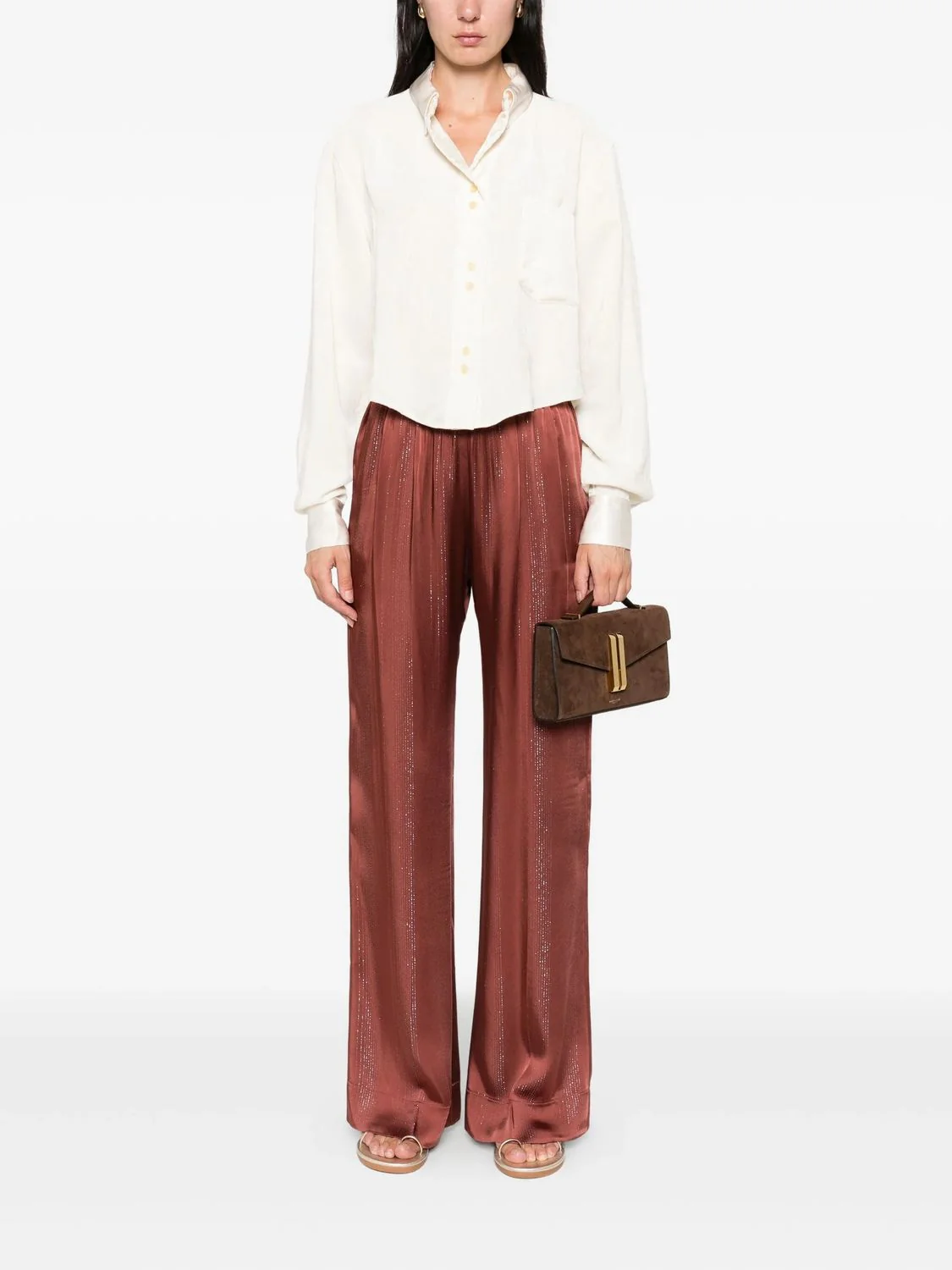 FLUID CHIC VELVET BOXY SHIRT - Image 3
