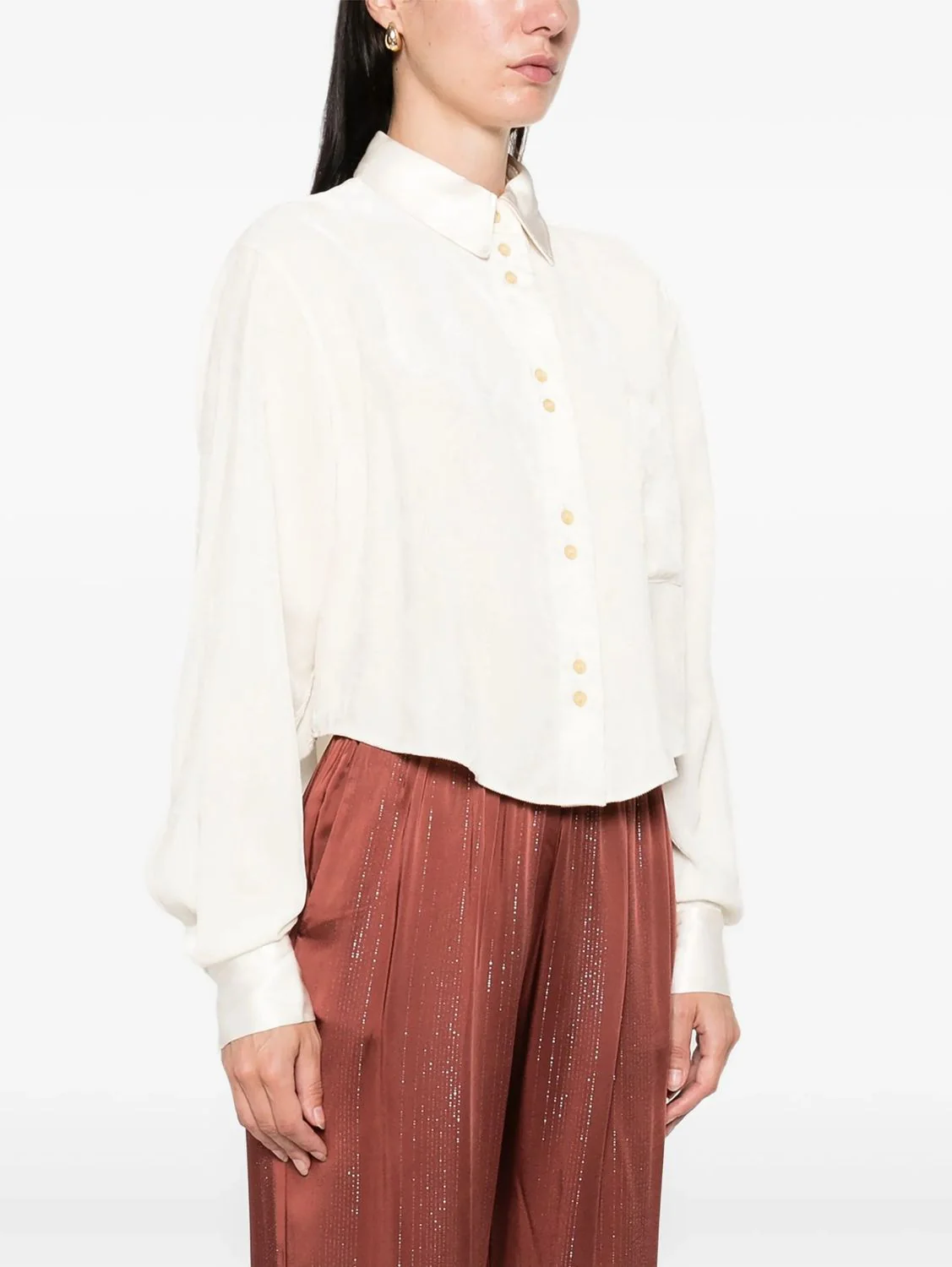 FLUID CHIC VELVET BOXY SHIRT - Image 5
