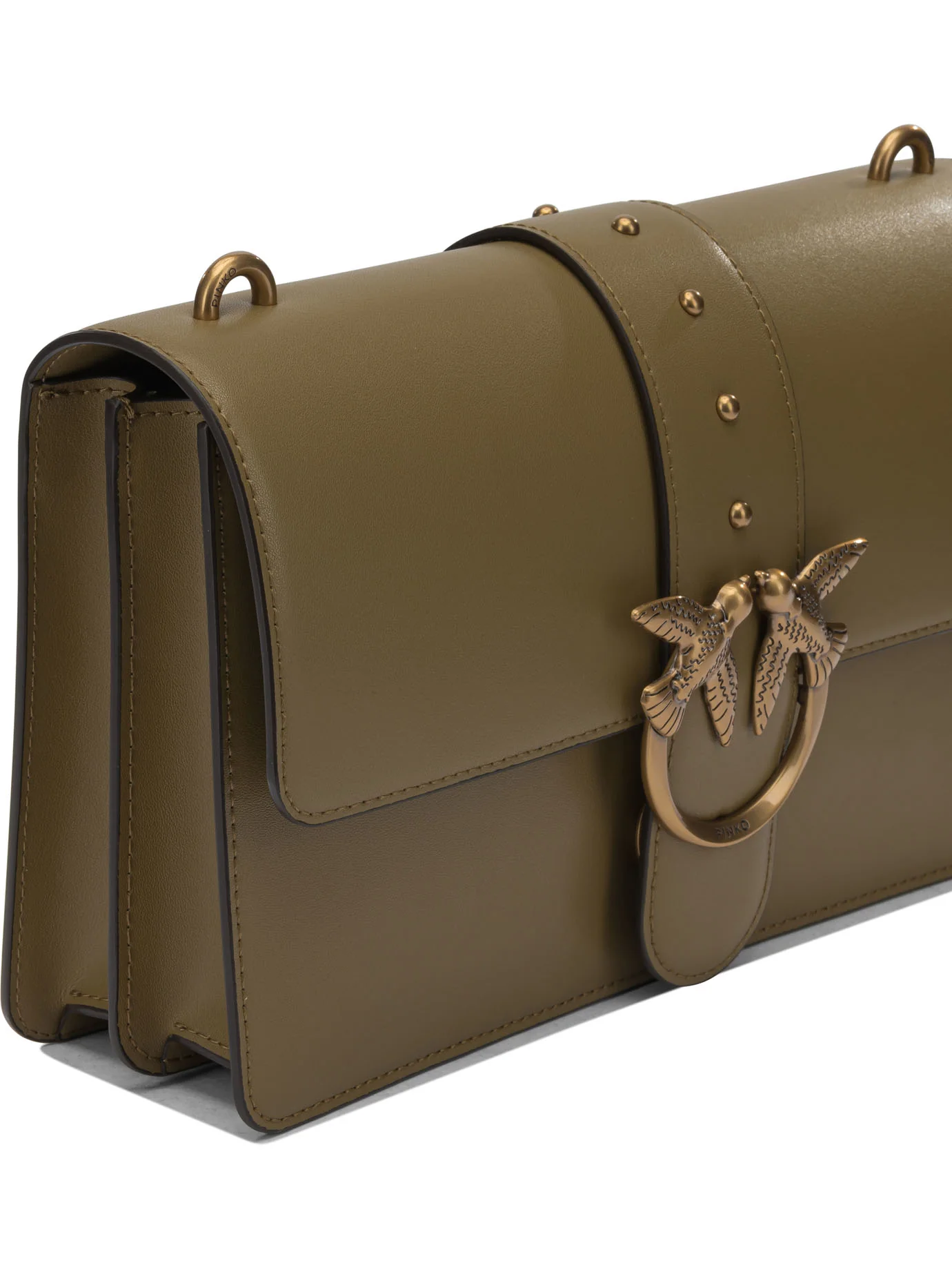 GREEN LEATHER CROSSBODY BAG - Image 4