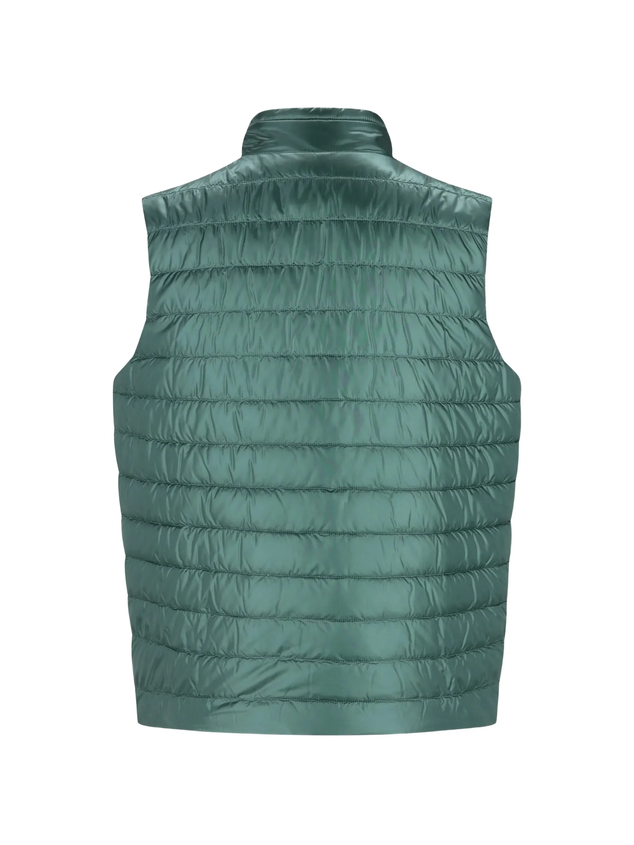 GREEN POLYAMIDE REVERSIBLE GILET - Image 2