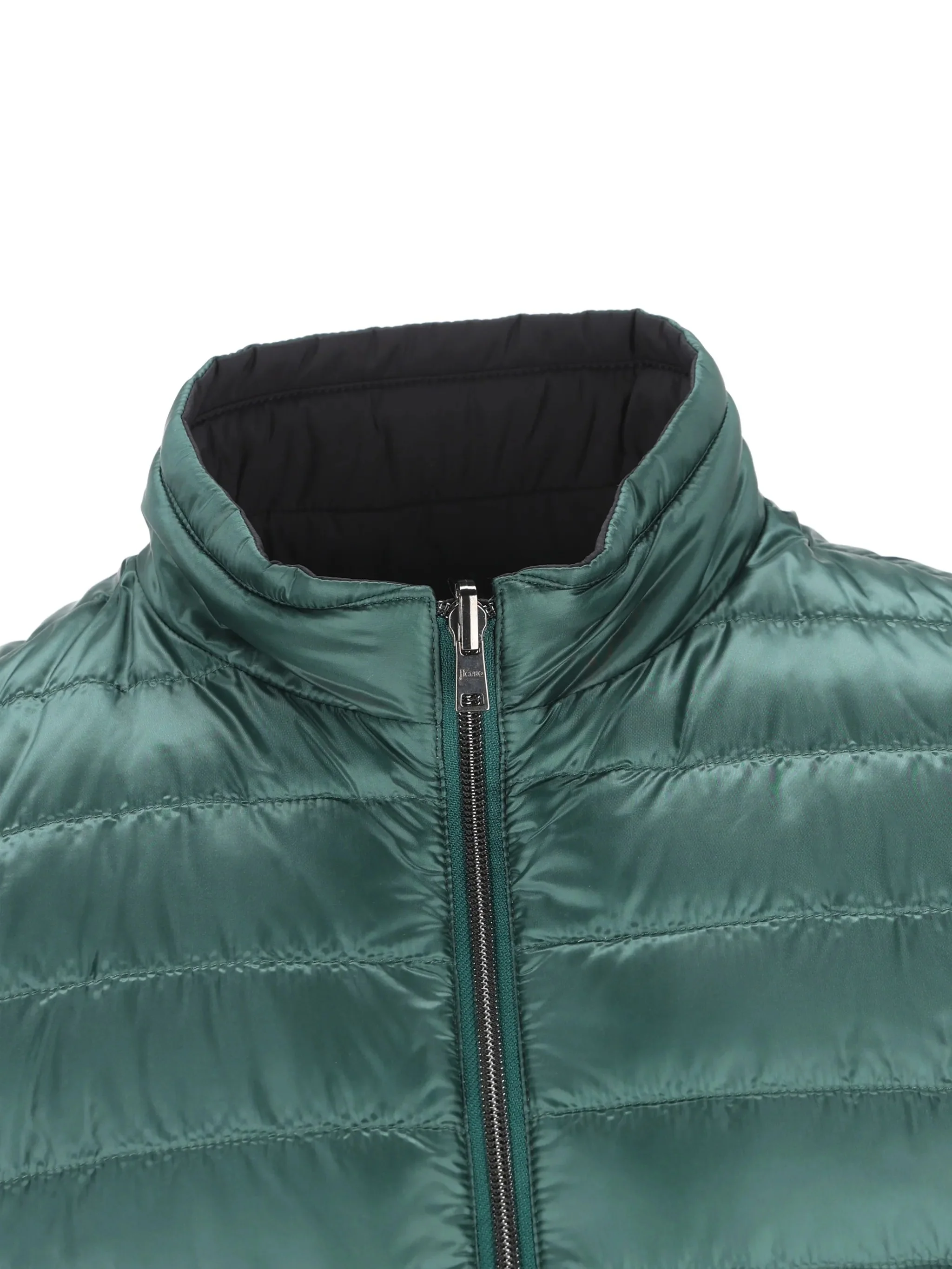 GREEN POLYAMIDE REVERSIBLE GILET - Image 5