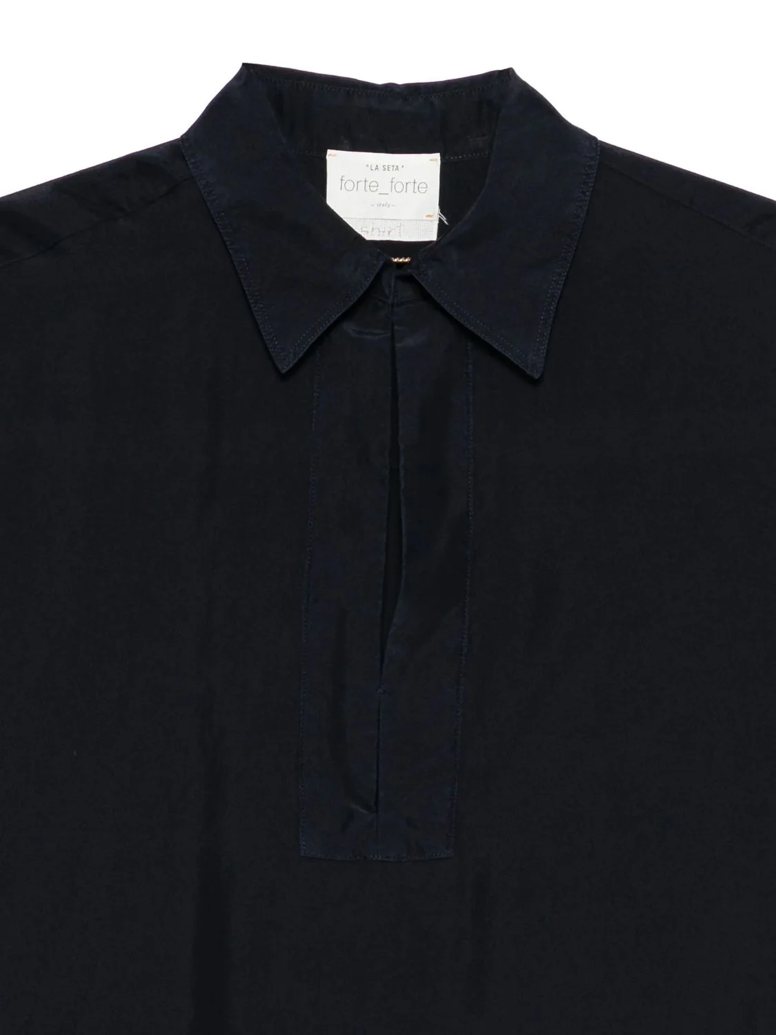 HEAVY HABOTAI SILK POLO SHIRT - Image 3