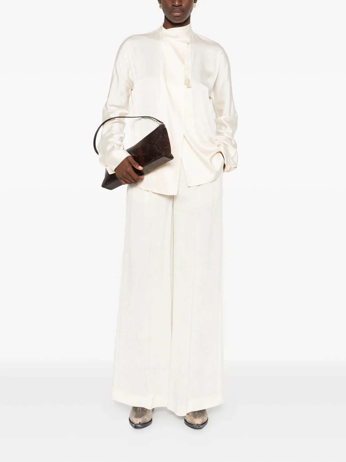 HEAVY STRETCH SILK SATIN KIMONO SHI - Image 2