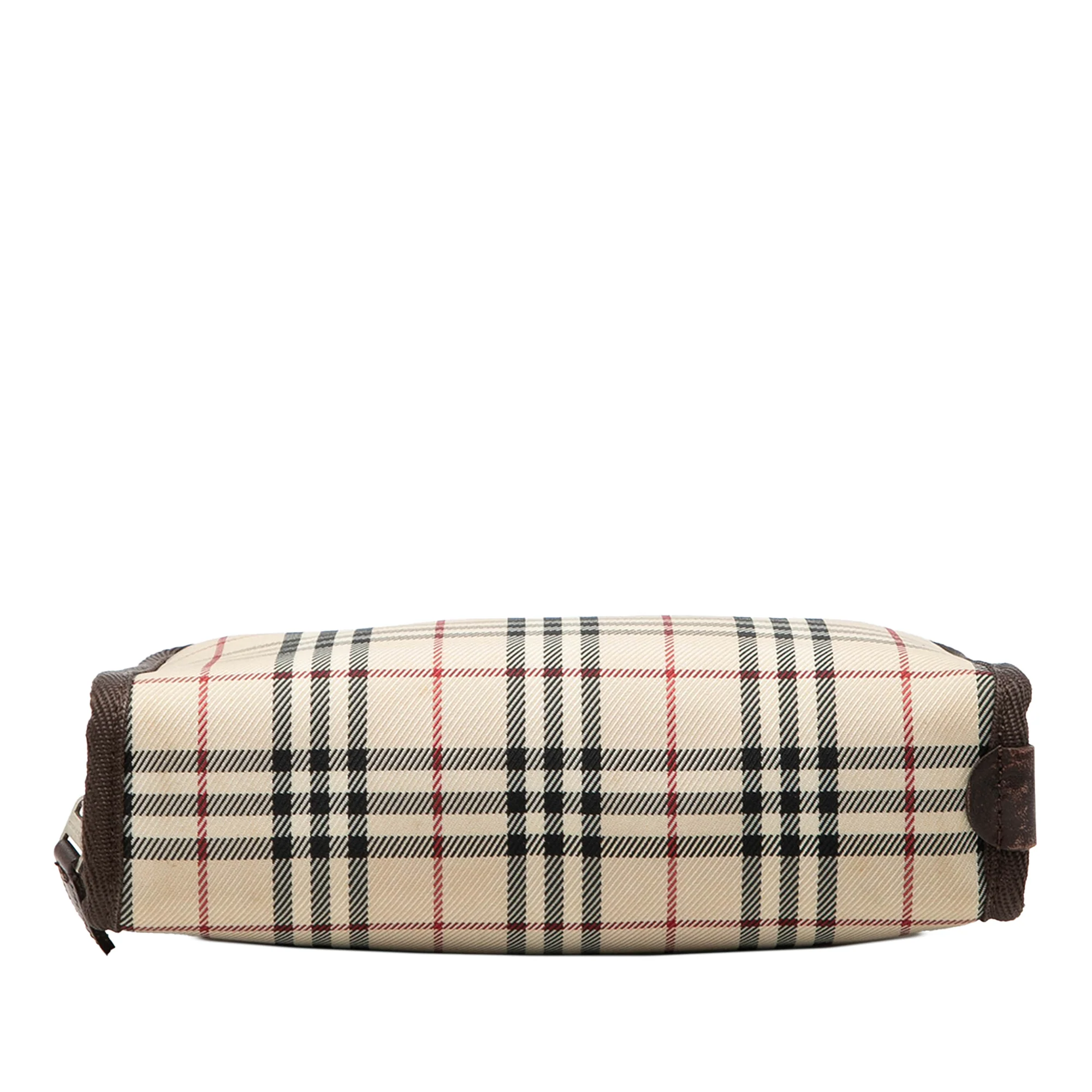 House Check Canvas Cosmetic Pouch - Image 3