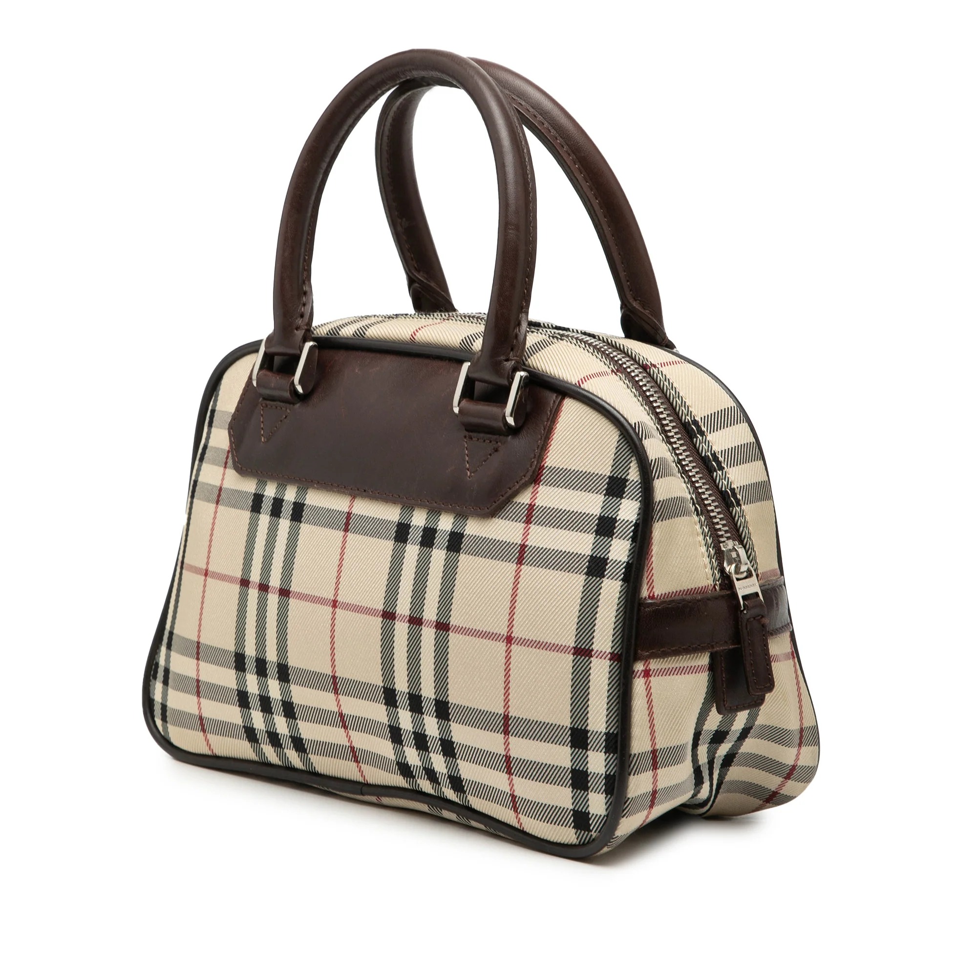 House Check Canvas Handbag - Image 2
