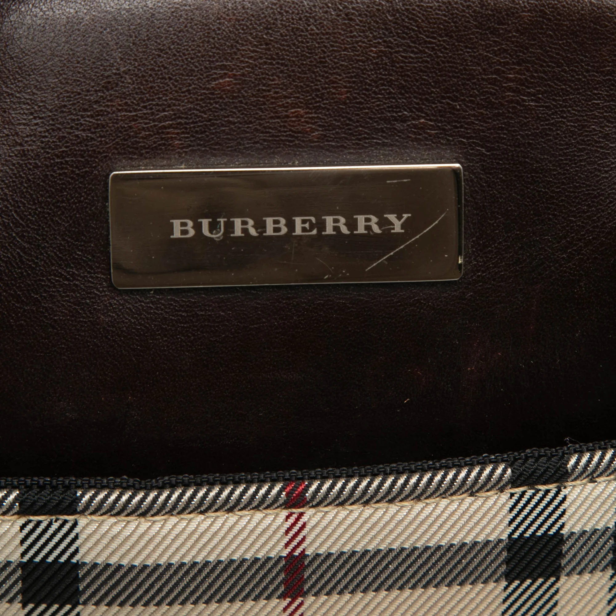 House Check Canvas Handbag - Image 5