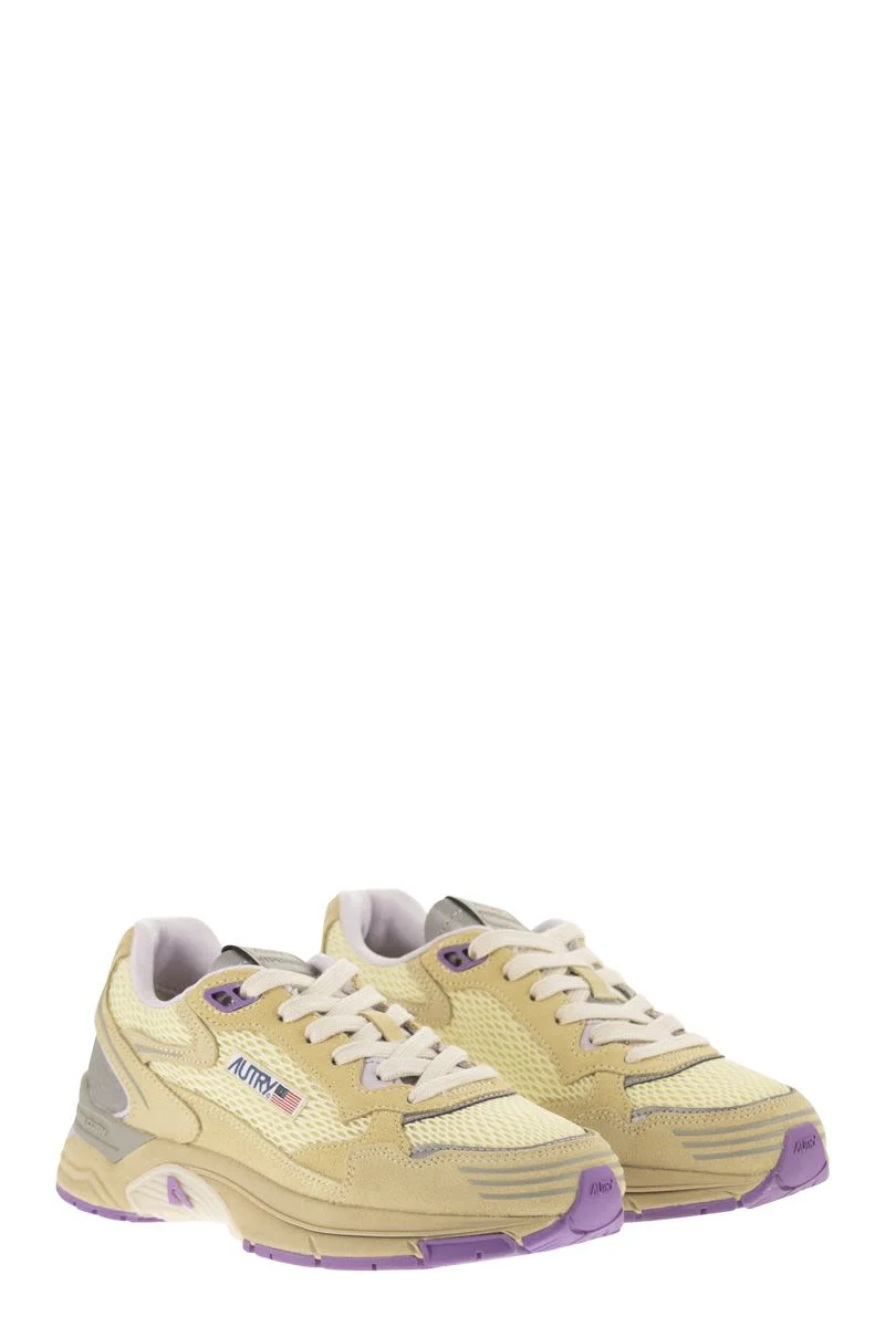HYPERWAY - SUEDE AND MESH TRAINERS - Image 4