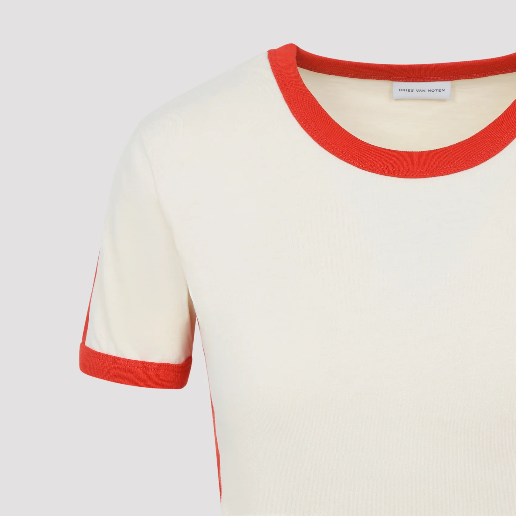 IVORY HENTAL COTTON T-SHIRT - Image 4