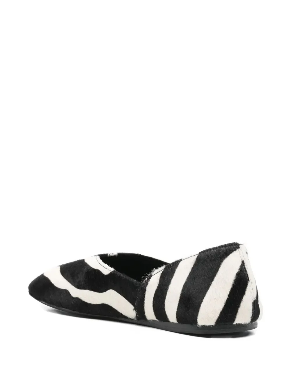 JANE ZEBRA PRINT HAIRCALF FLAT SLIPPERS - Image 3