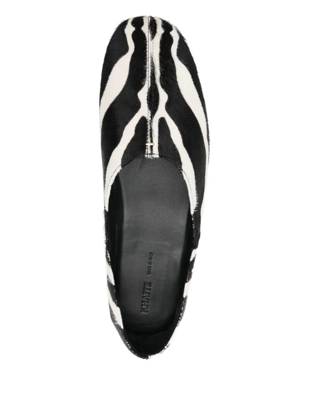 JANE ZEBRA PRINT HAIRCALF FLAT SLIPPERS - Image 4