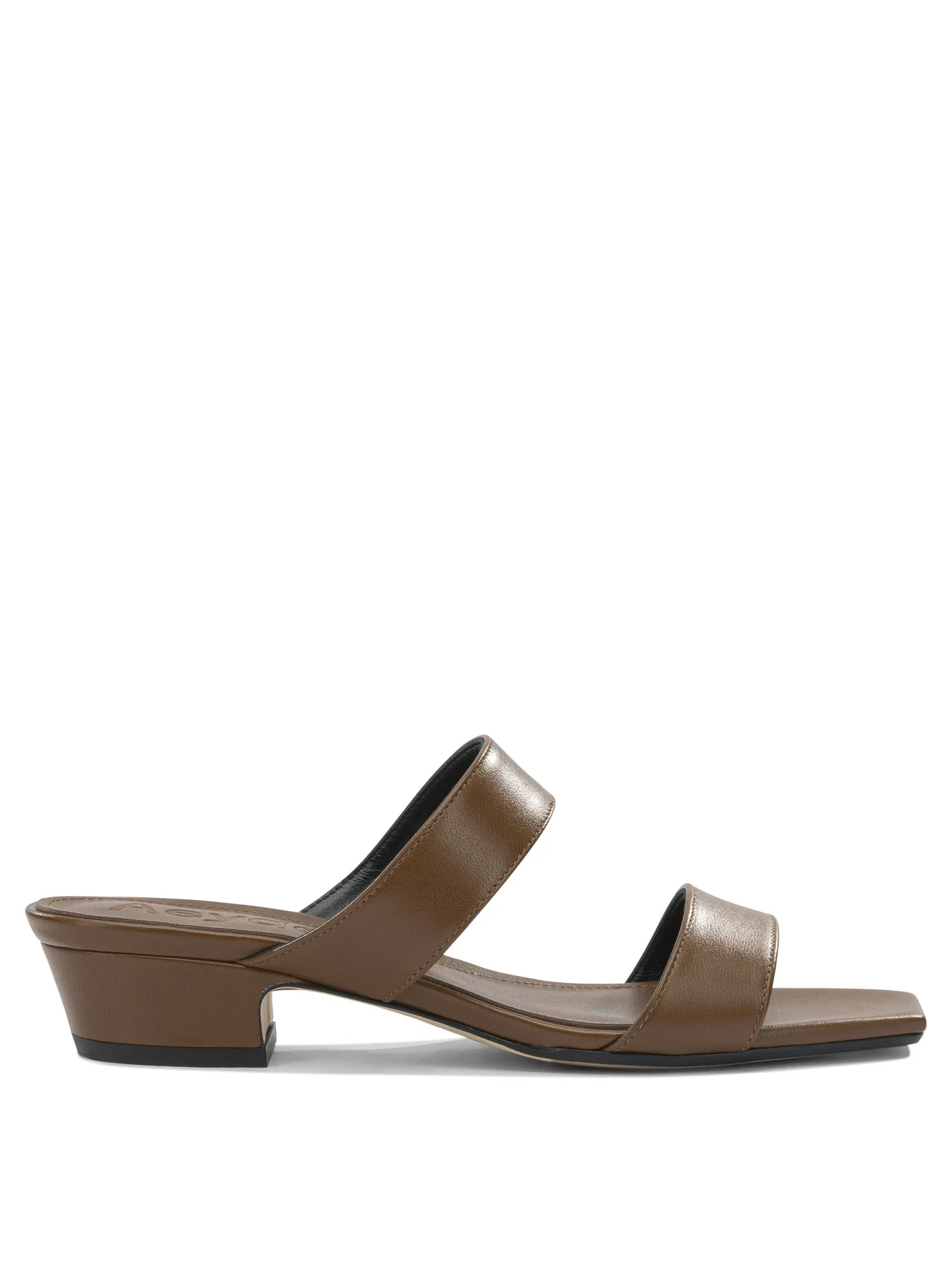KEMI 3 MM BROWN NAPPA LEATHER SANDALS