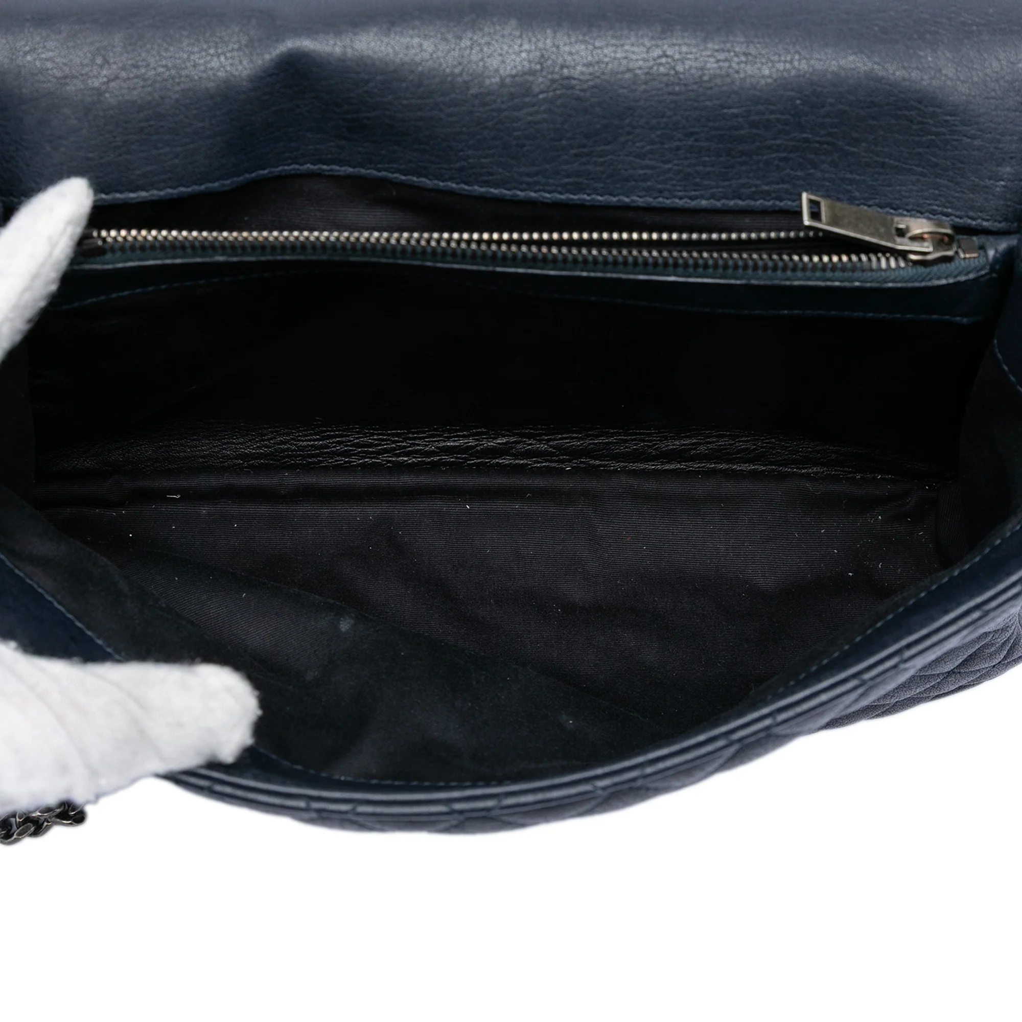 Large Triquilt Sheepskin Monogram College Bag - Image 4