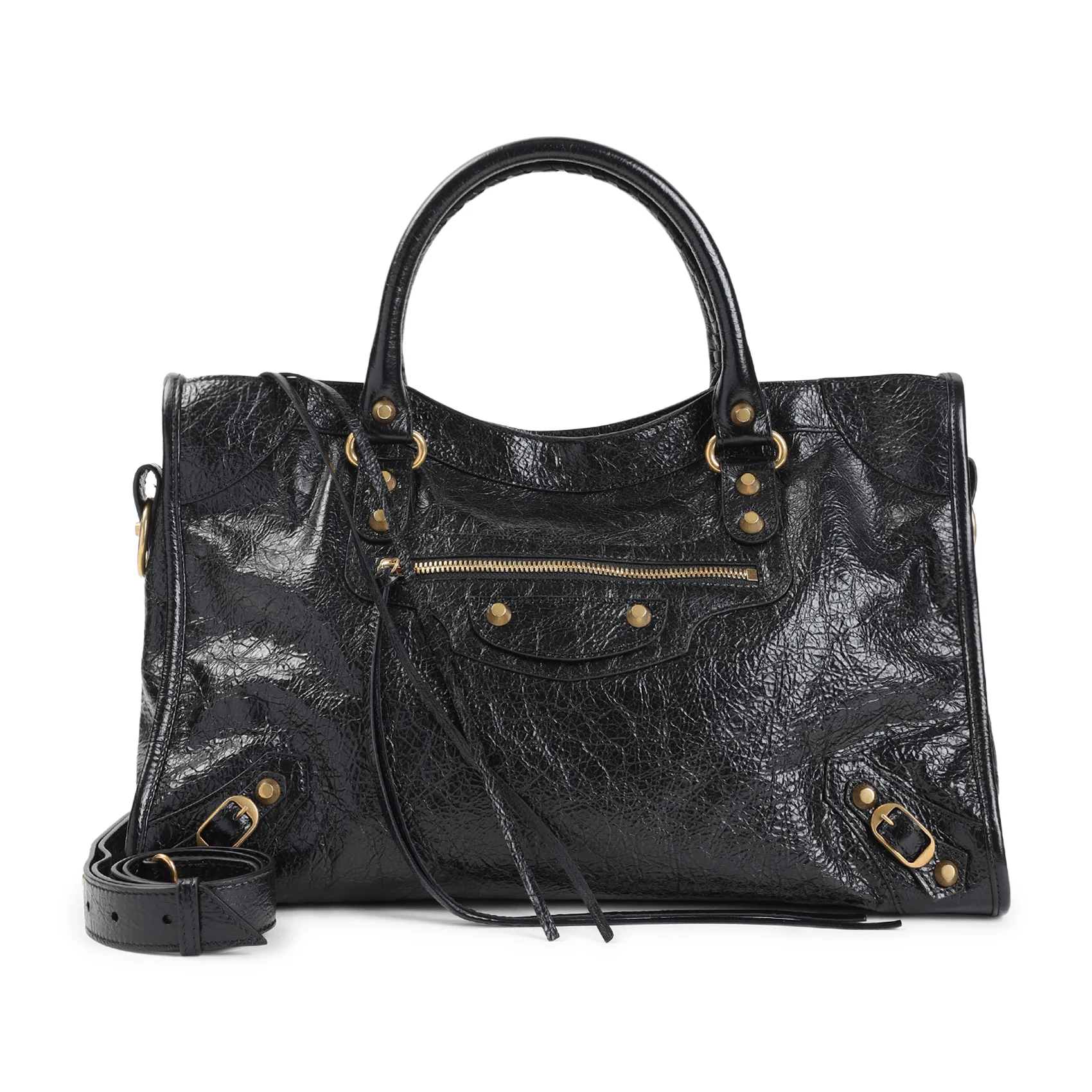 LE CITY M BLACK LEATHER BAG