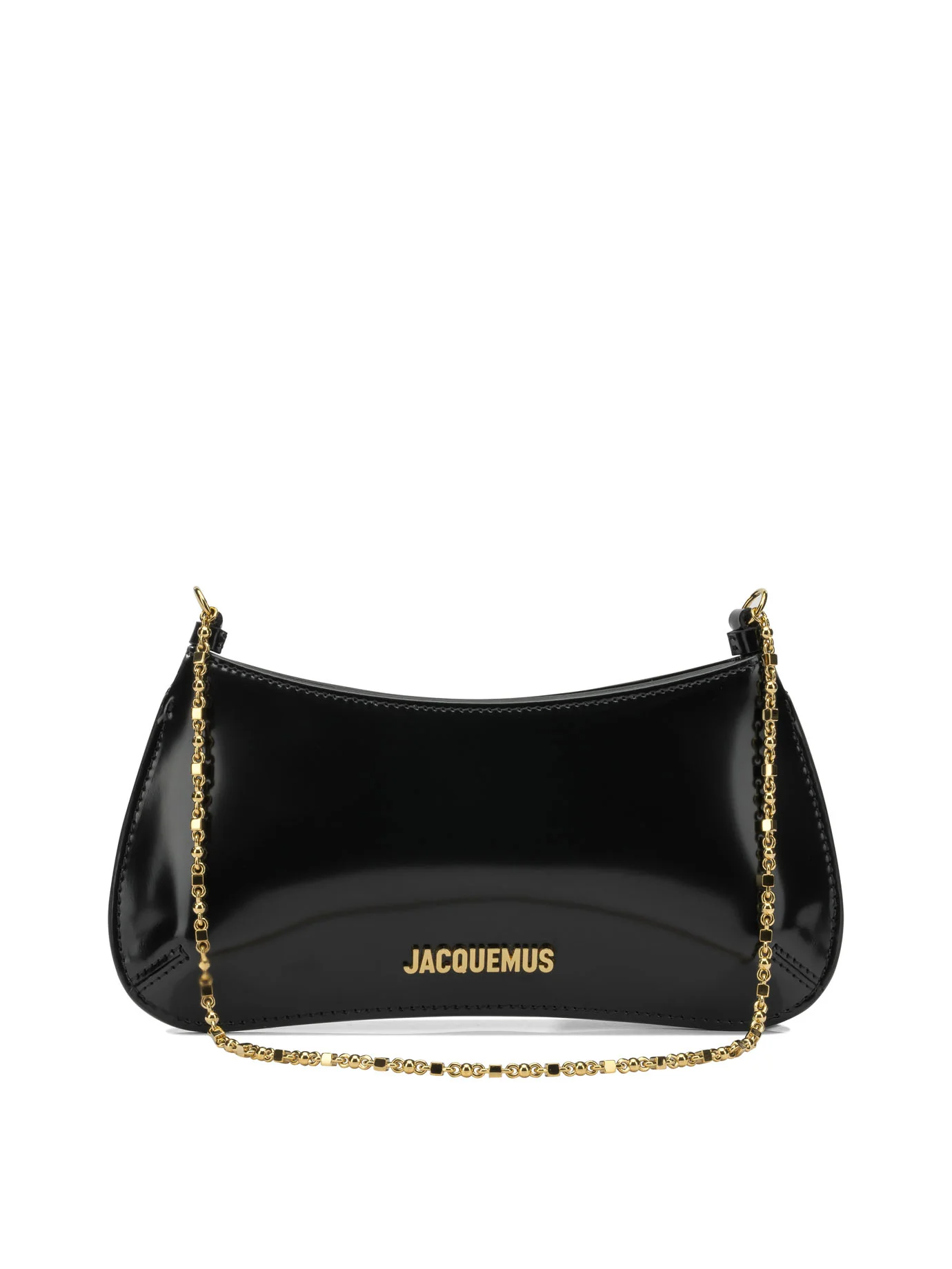 LE PETIT BISOU CHAINE SMALL BLACK CALF LEATHER SHOULDER BAG