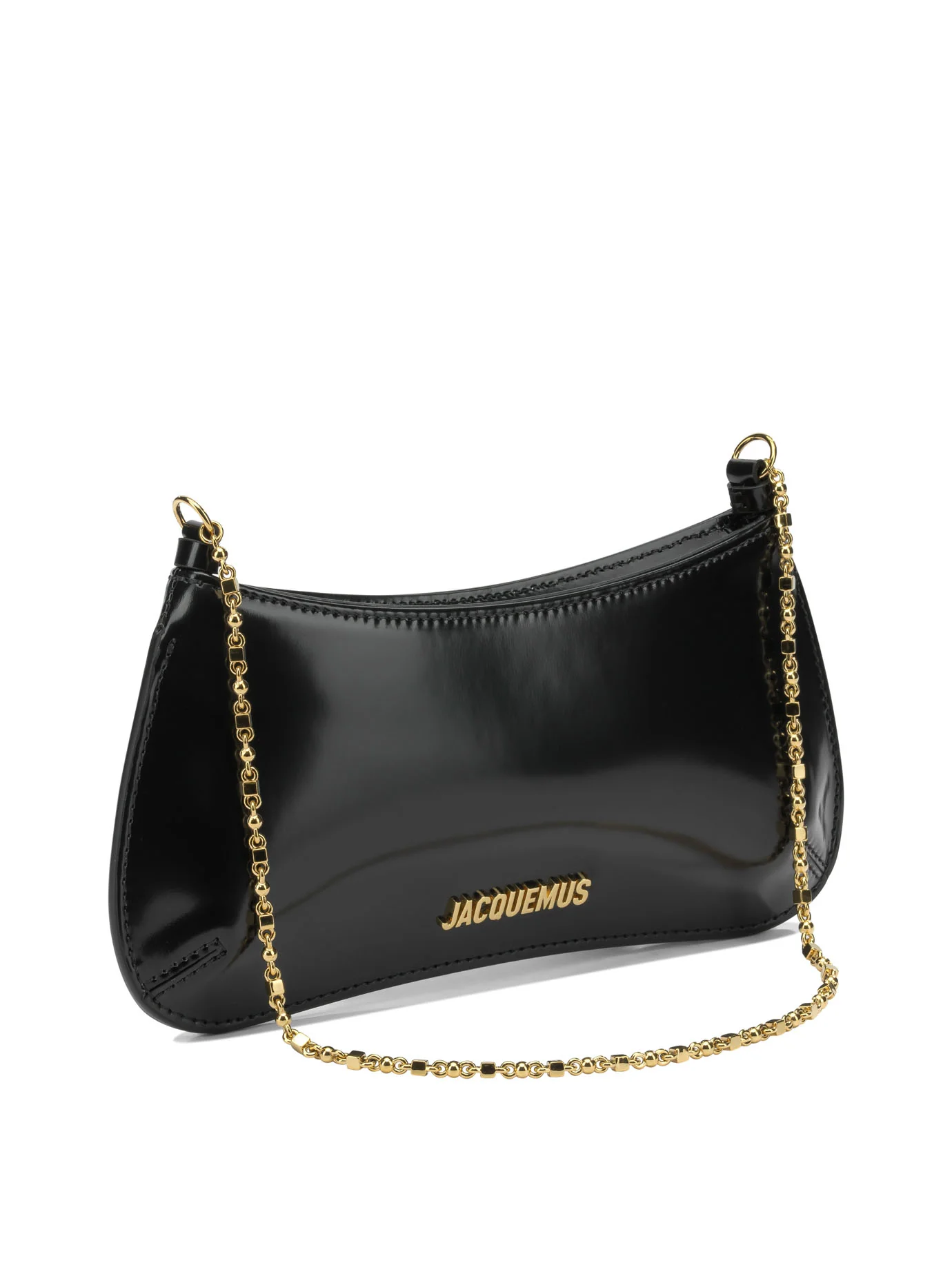 LE PETIT BISOU CHAINE SMALL BLACK CALF LEATHER SHOULDER BAG - Image 2