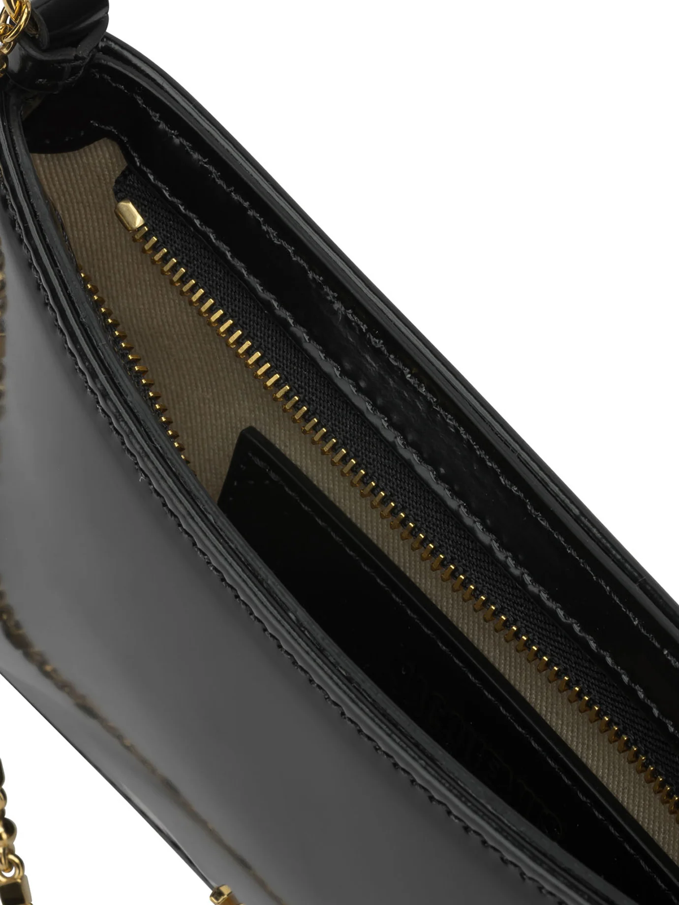 LE PETIT BISOU CHAINE SMALL BLACK CALF LEATHER SHOULDER BAG - Image 5