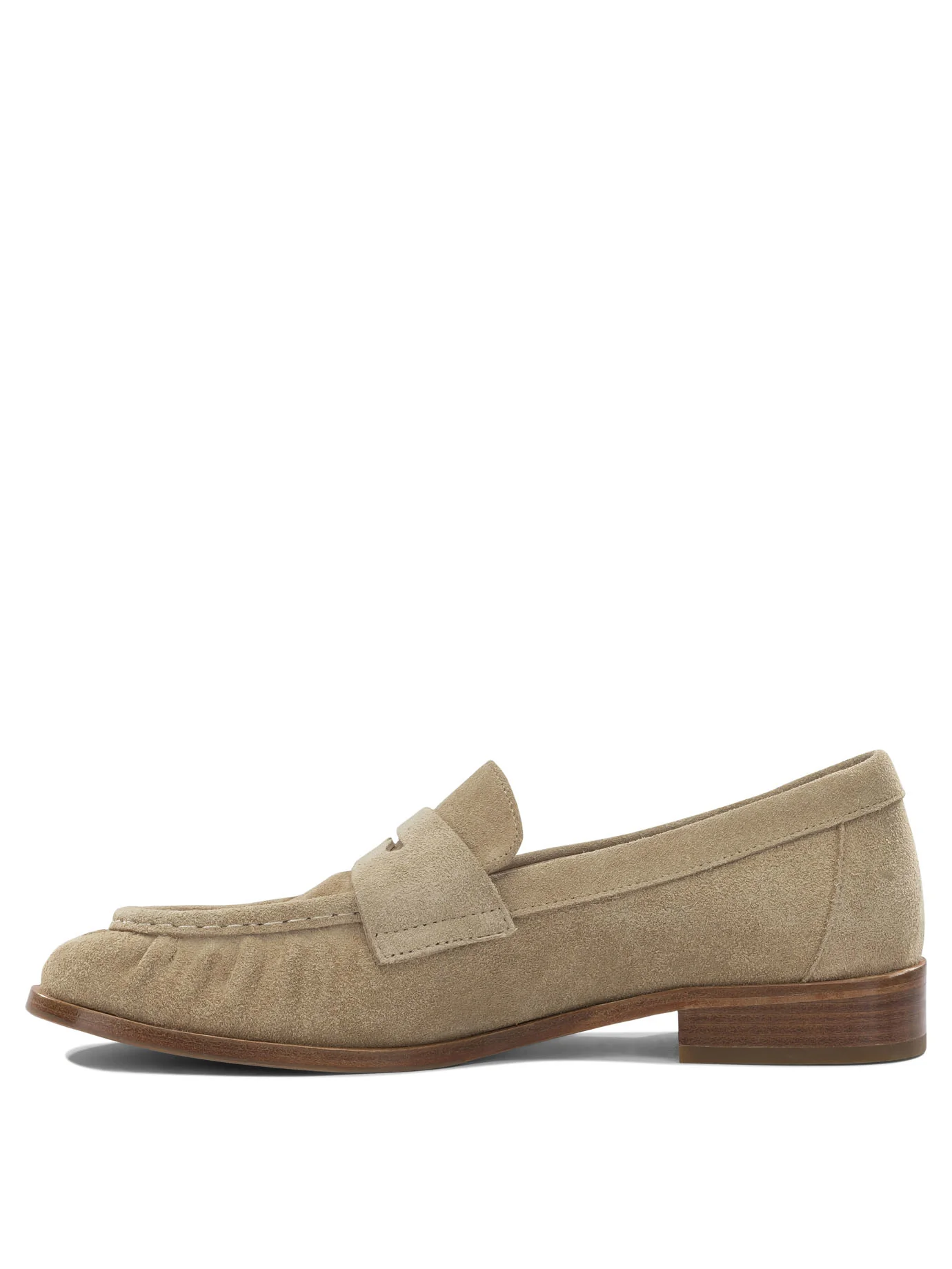 LEATHER BEIGE LOAFERS - Image 3