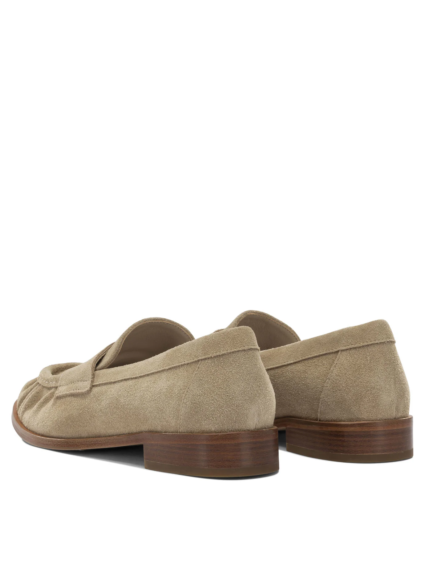 LEATHER BEIGE LOAFERS - Image 4