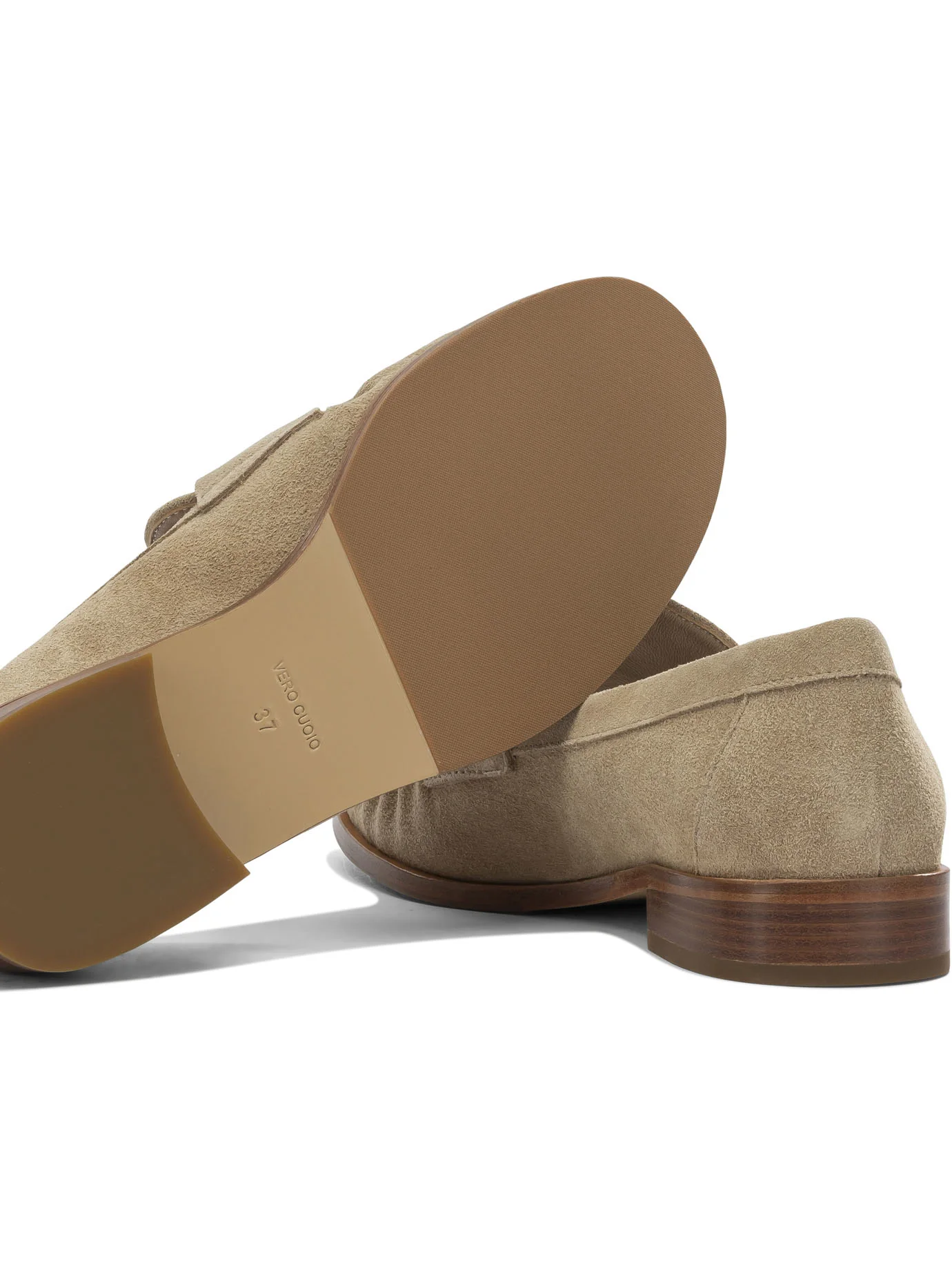 LEATHER BEIGE LOAFERS - Image 5