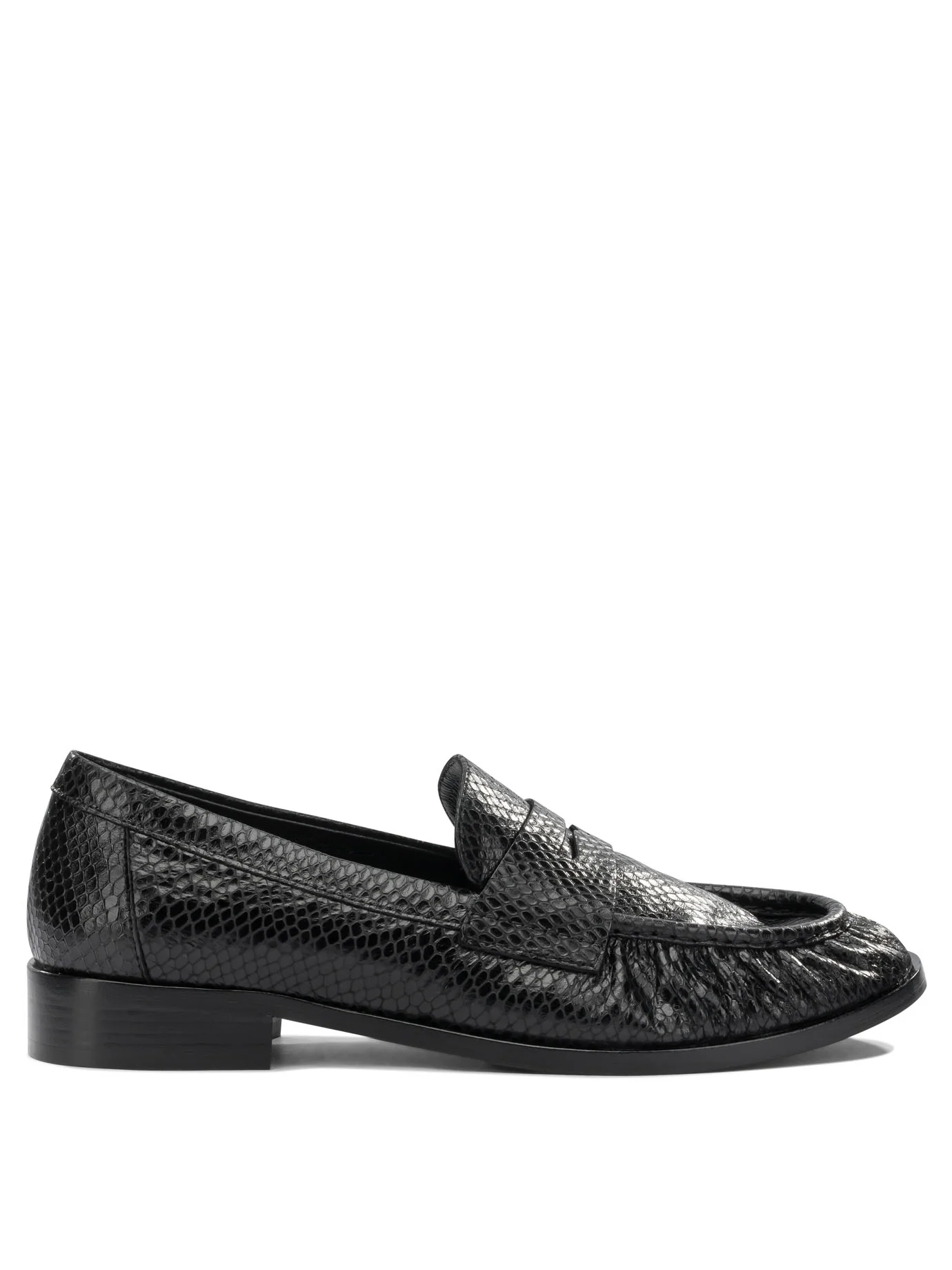 LEATHER BLACK LOAFERS
