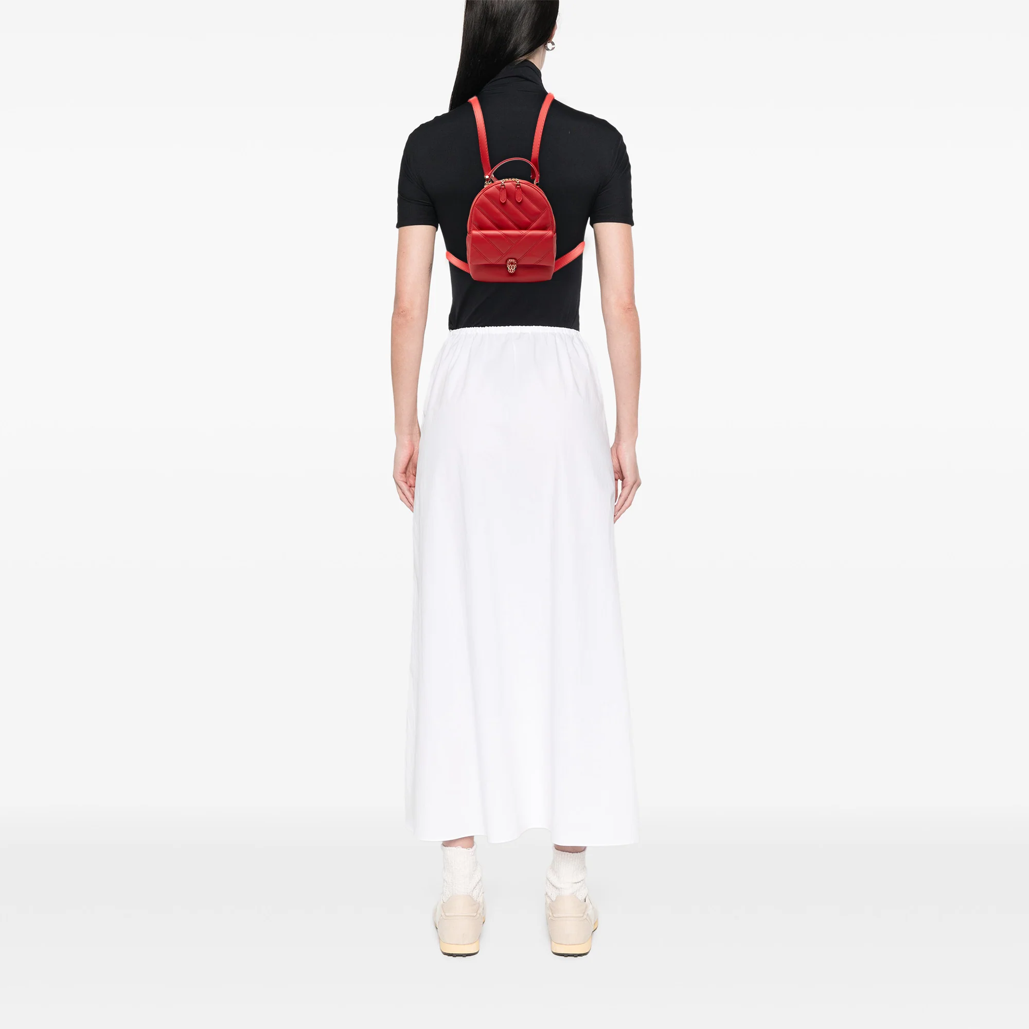 Leather Serpenti Cabochon Backpack - Image 6
