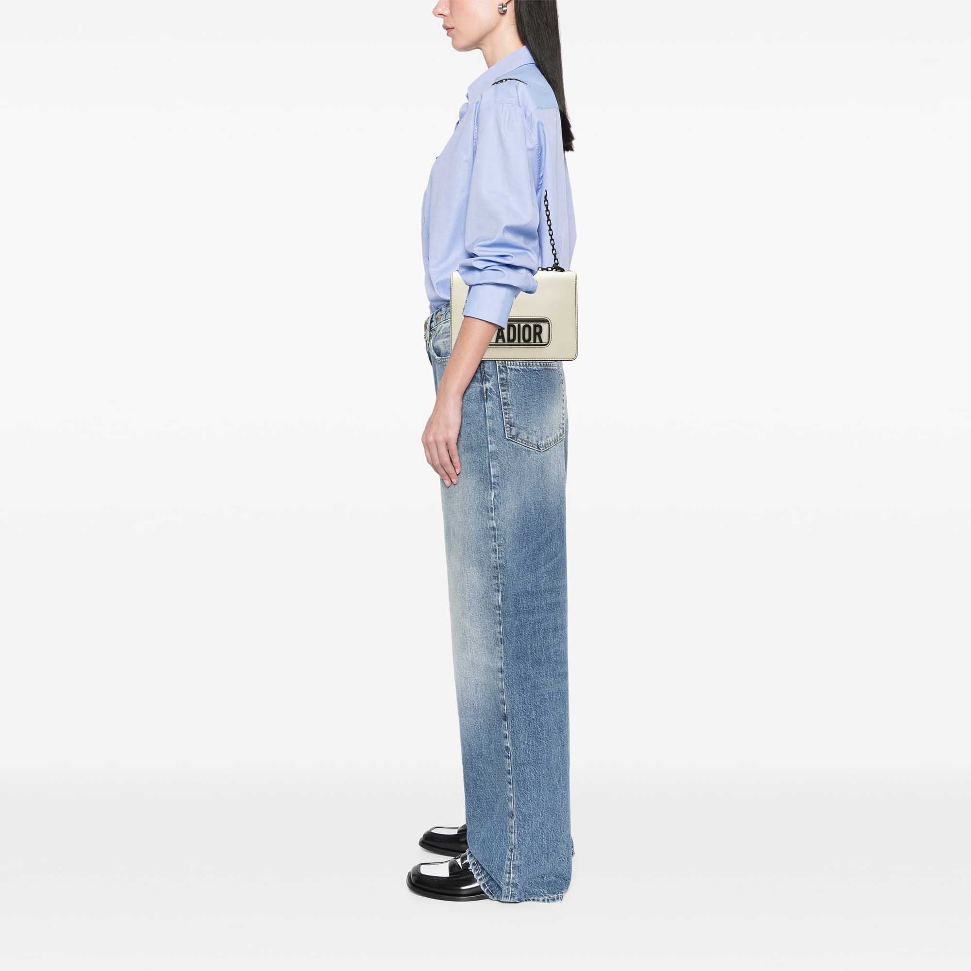 Medium Calfskin JAdior Chain Flap - Image 8