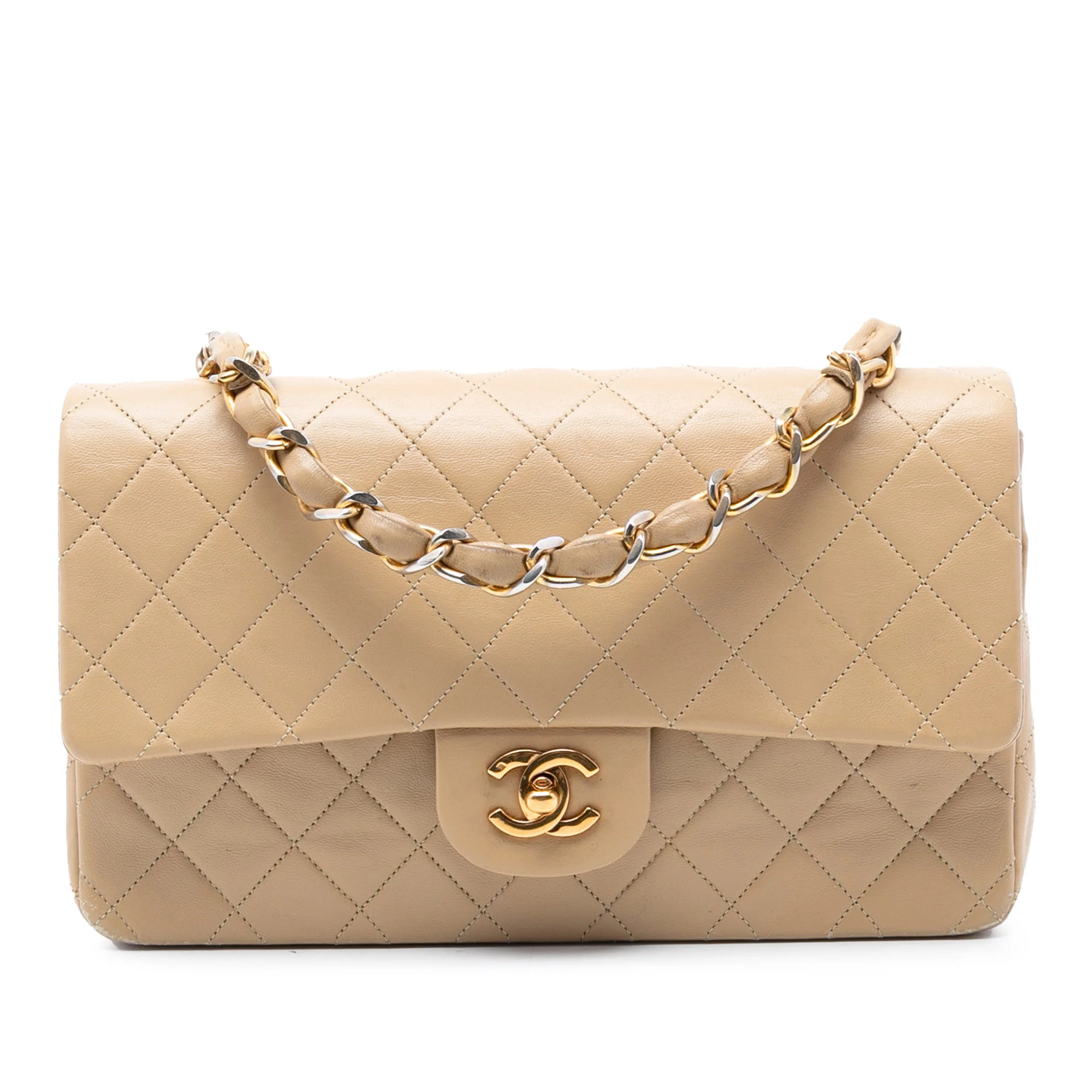 Medium Classic Lambskin Single Flap
