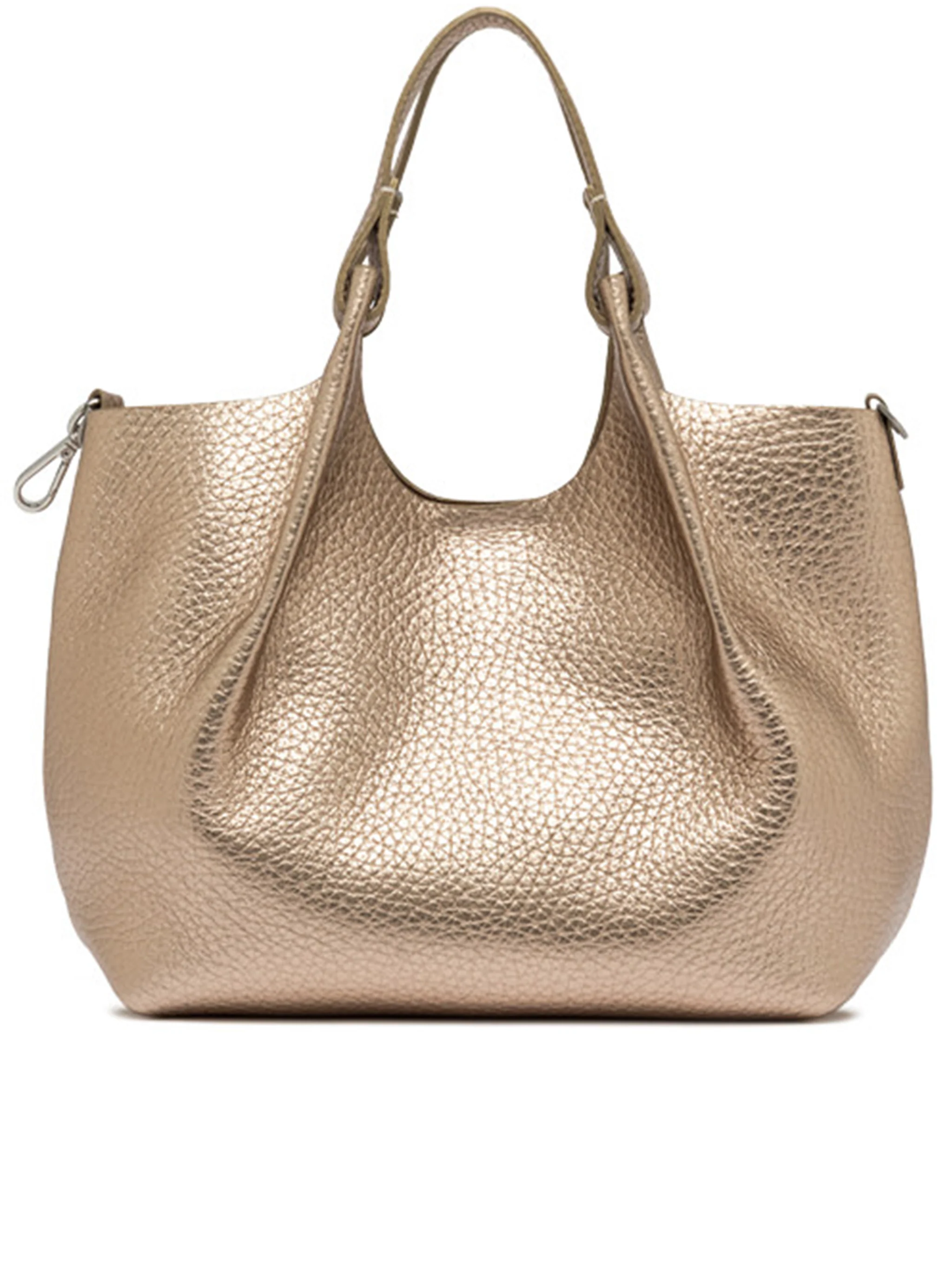 METALLIC LEATHER HANDBAG DUA - Image 3