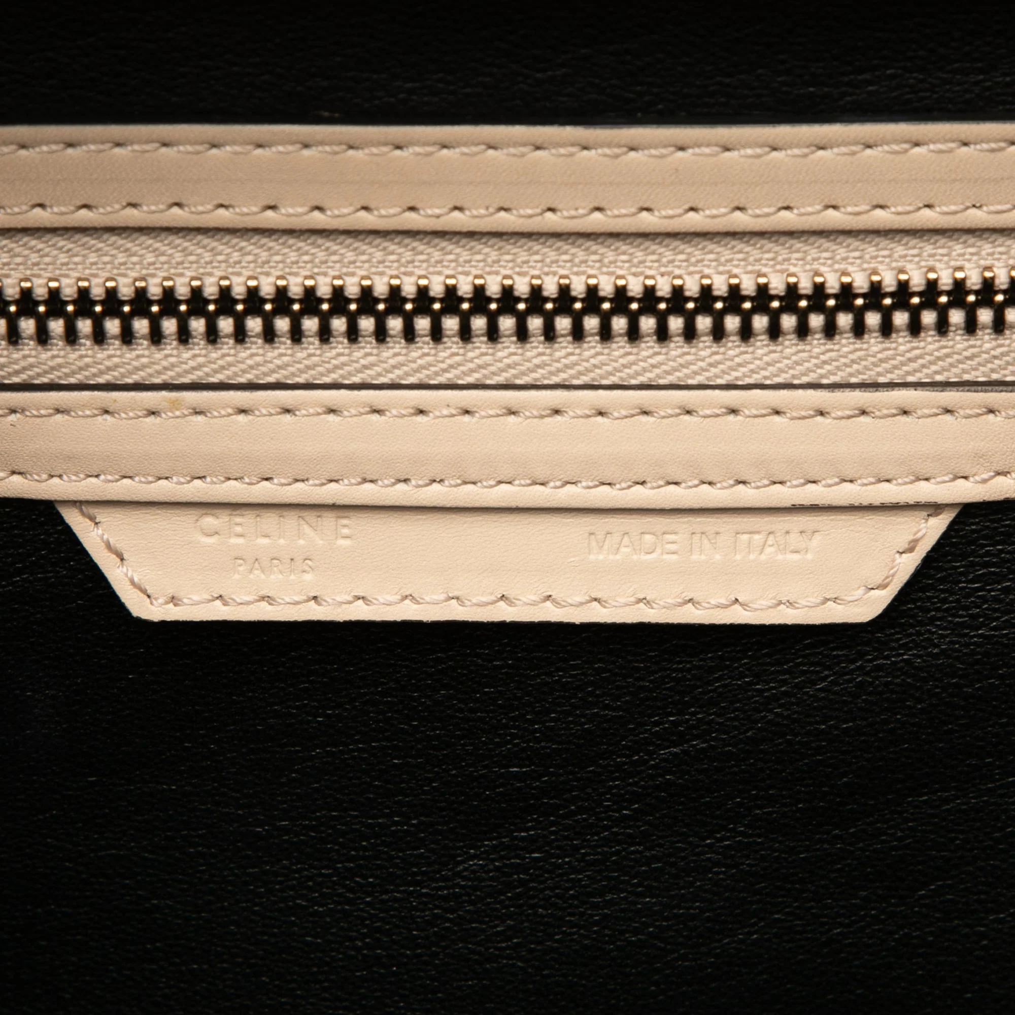 Mini Bicolor Leather Luggage Tote - Image 6