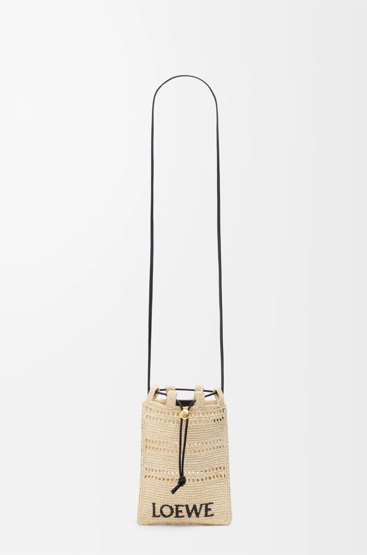 Mini crossbody bag in rafia - Image 3