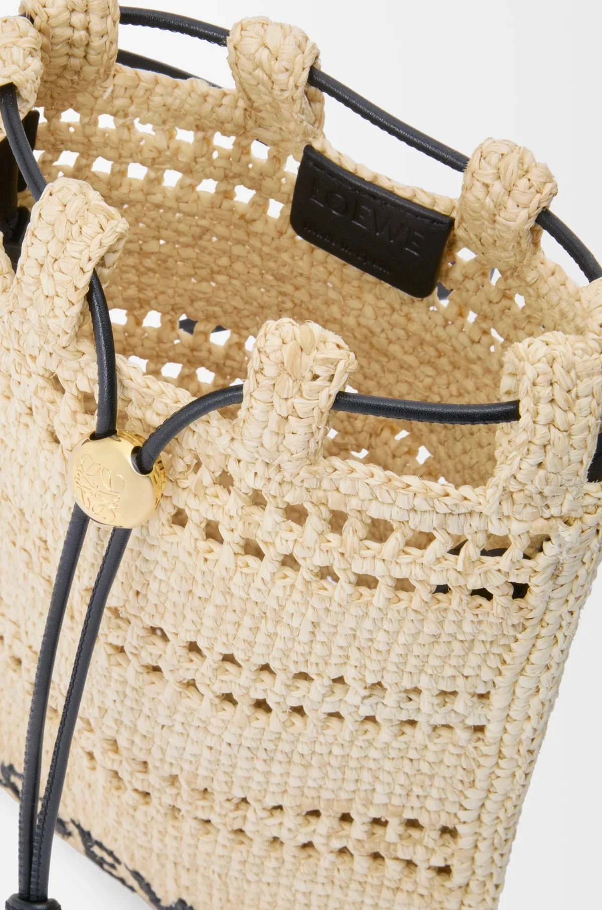 Mini crossbody bag in rafia - Image 4