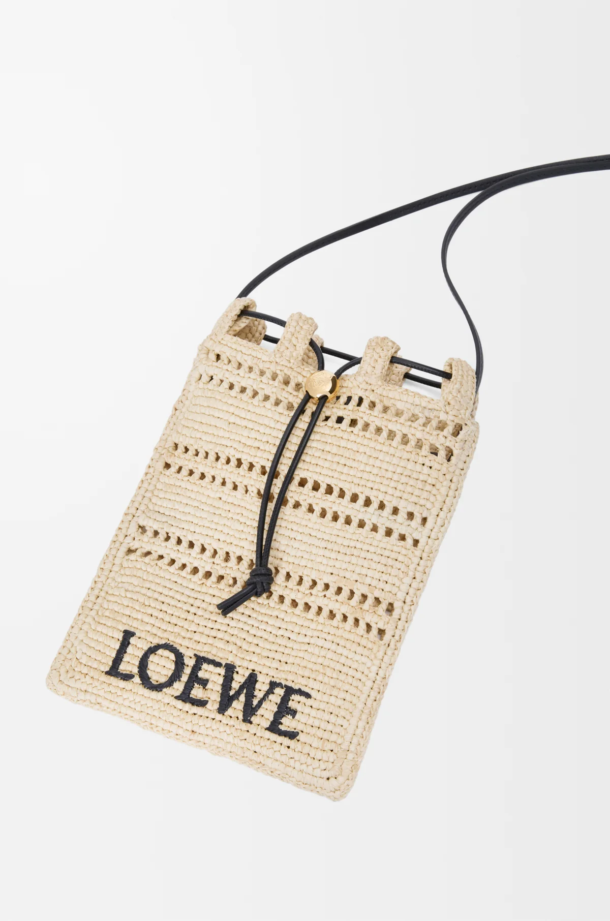 Mini crossbody bag in rafia - Image 5