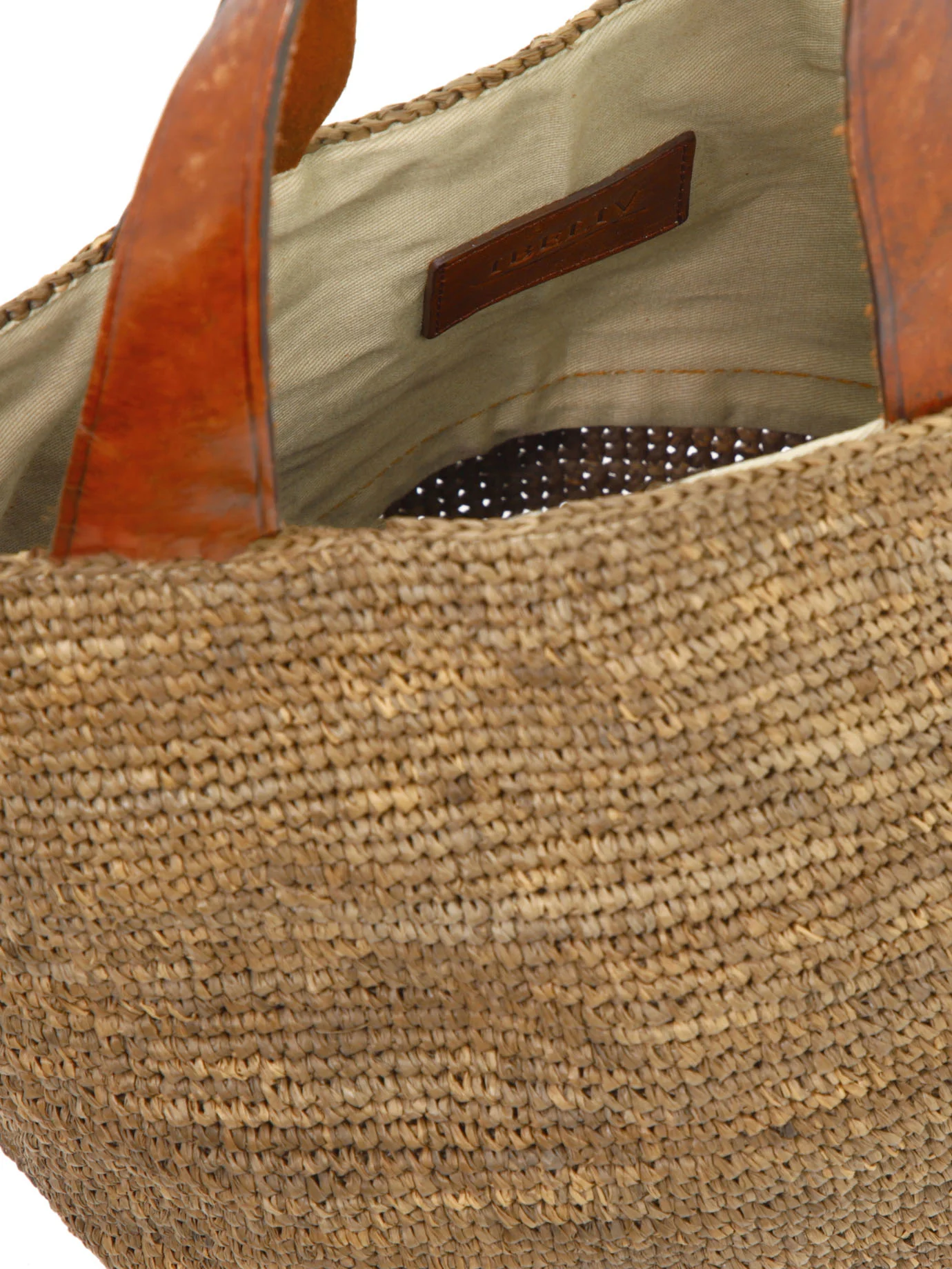 MIROZY BROWN RAFFIA HANDBAG - Image 5