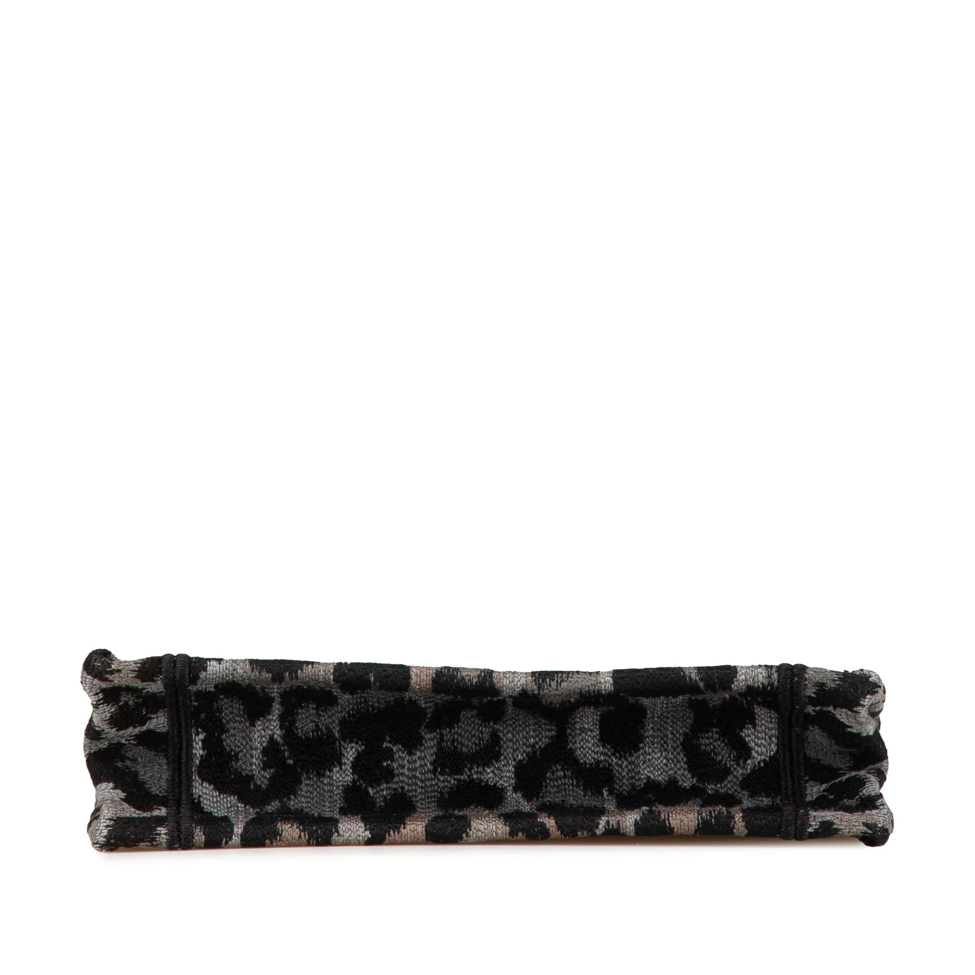 Mizza Mini Embroidered Canvas Leopard Book Tote - Image 3